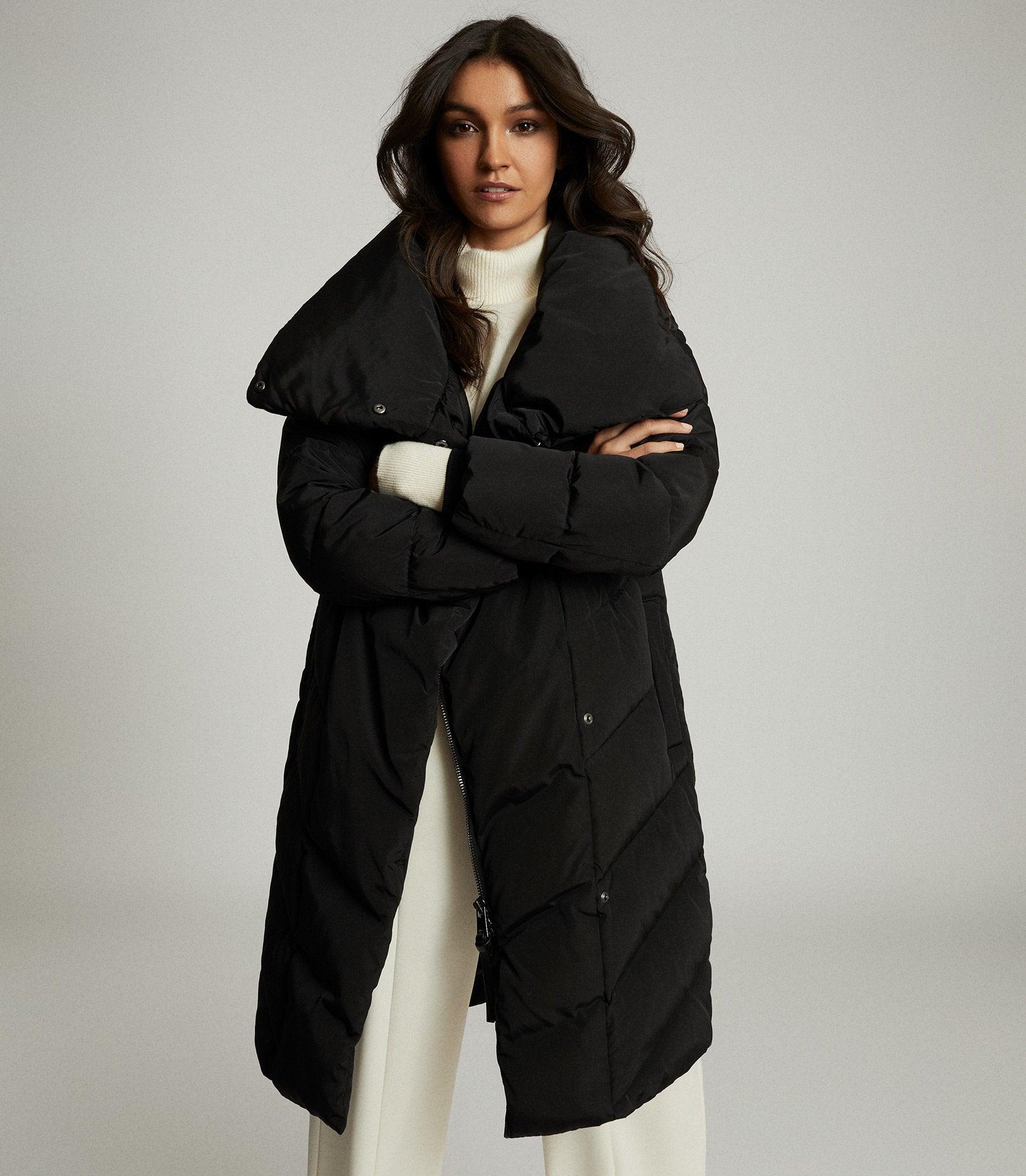 reiss padded coat