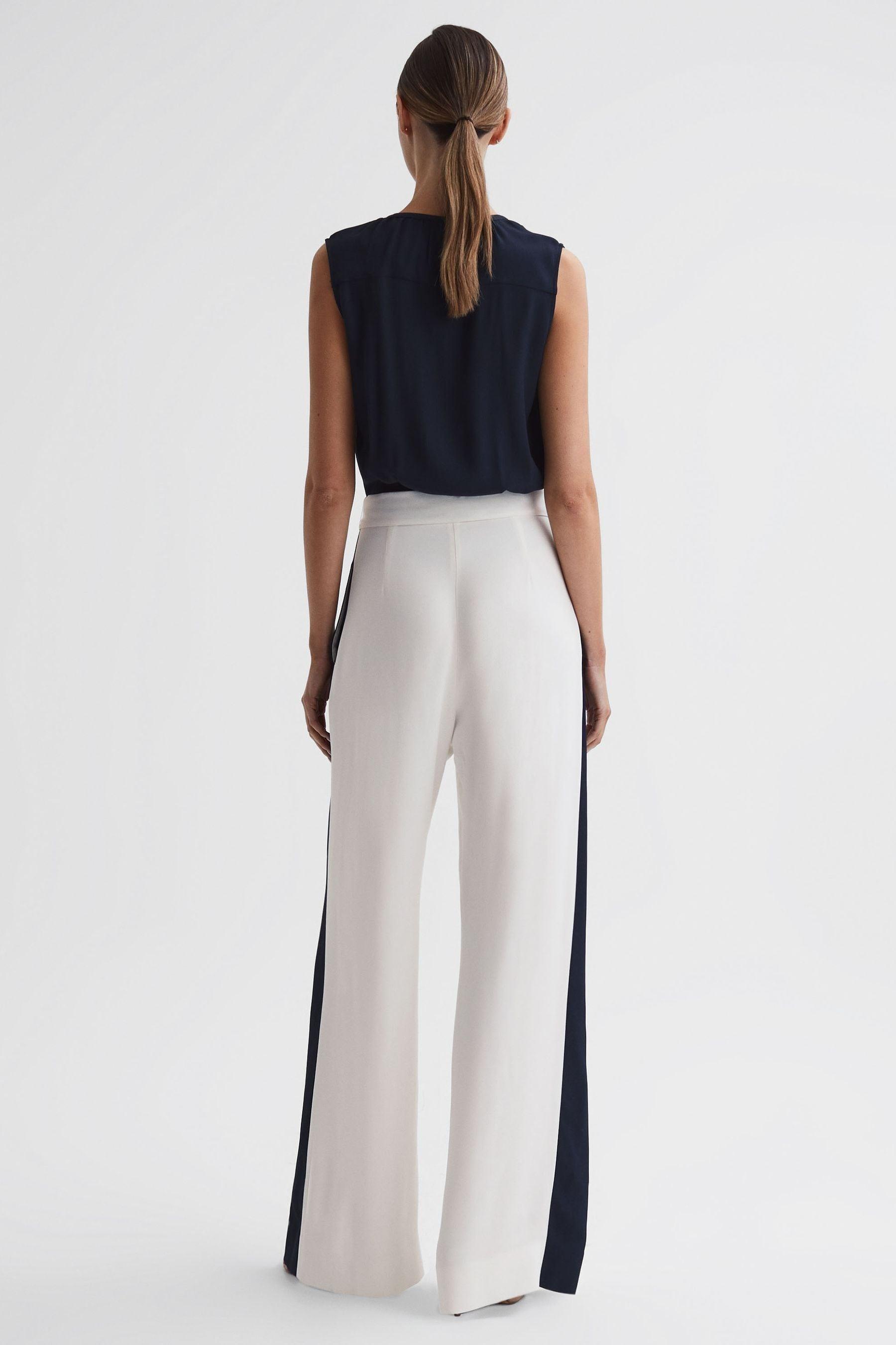 【海外限定】REISSジャンプスーツ☆Inez Side Stripe Wide Leg J Reiss Wide Leg Side Stripe Jumpsuit in Blue | Lyst