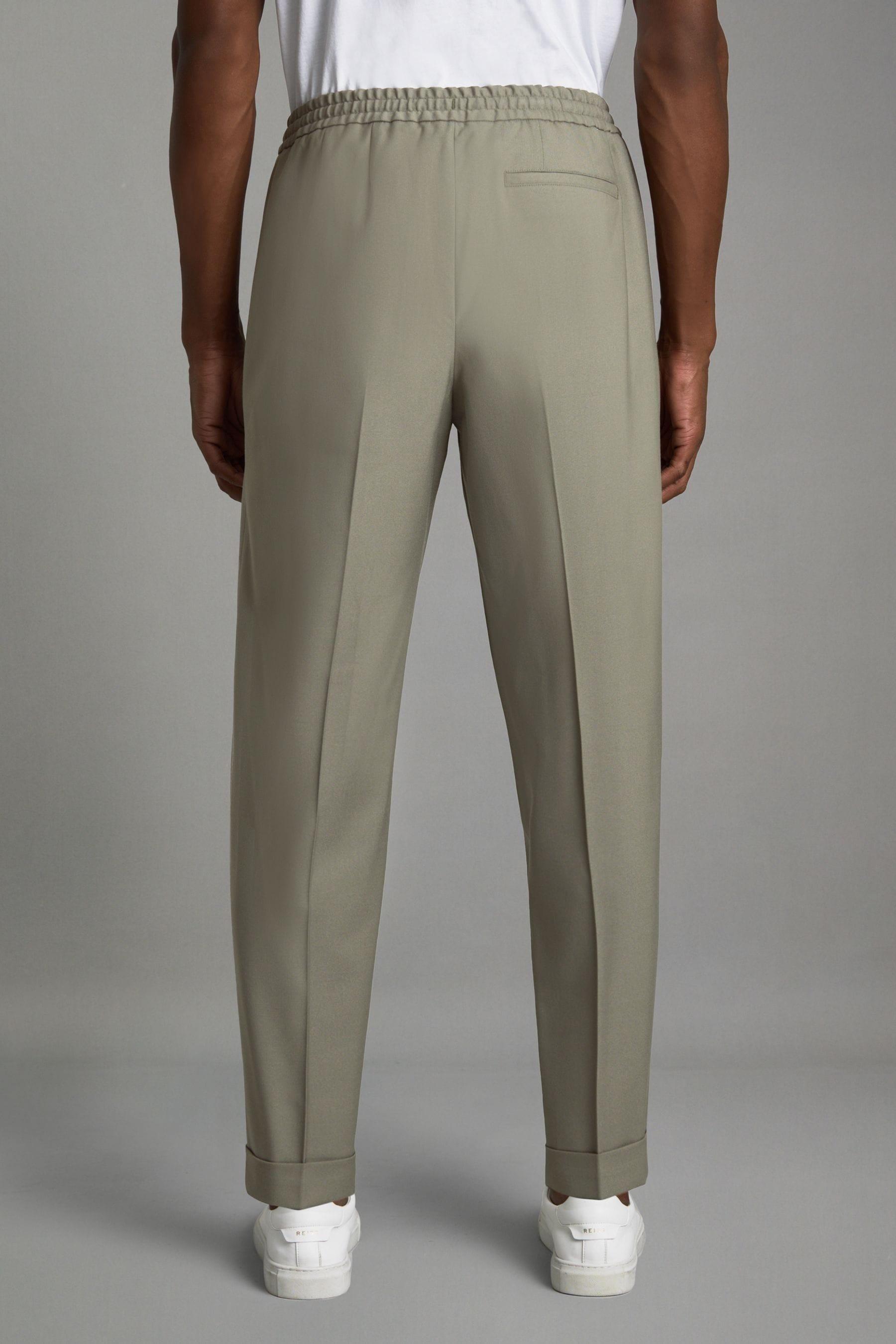 Men's Reiss Dunn Slim Fit Wool Textured Trousers... - Depop