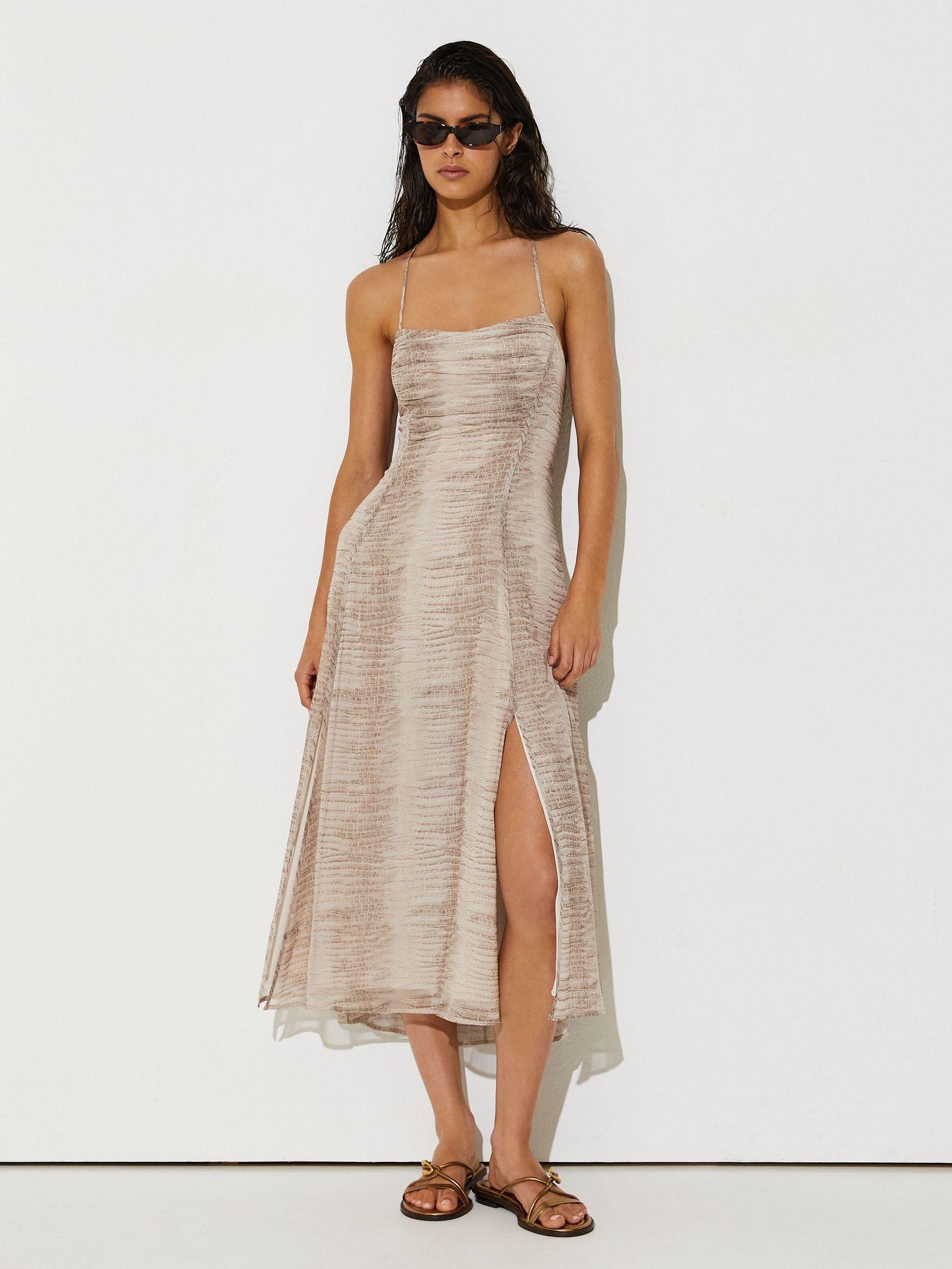 reiss eloise draped midi-dress Reiss Eloise Draped Midi-Dress