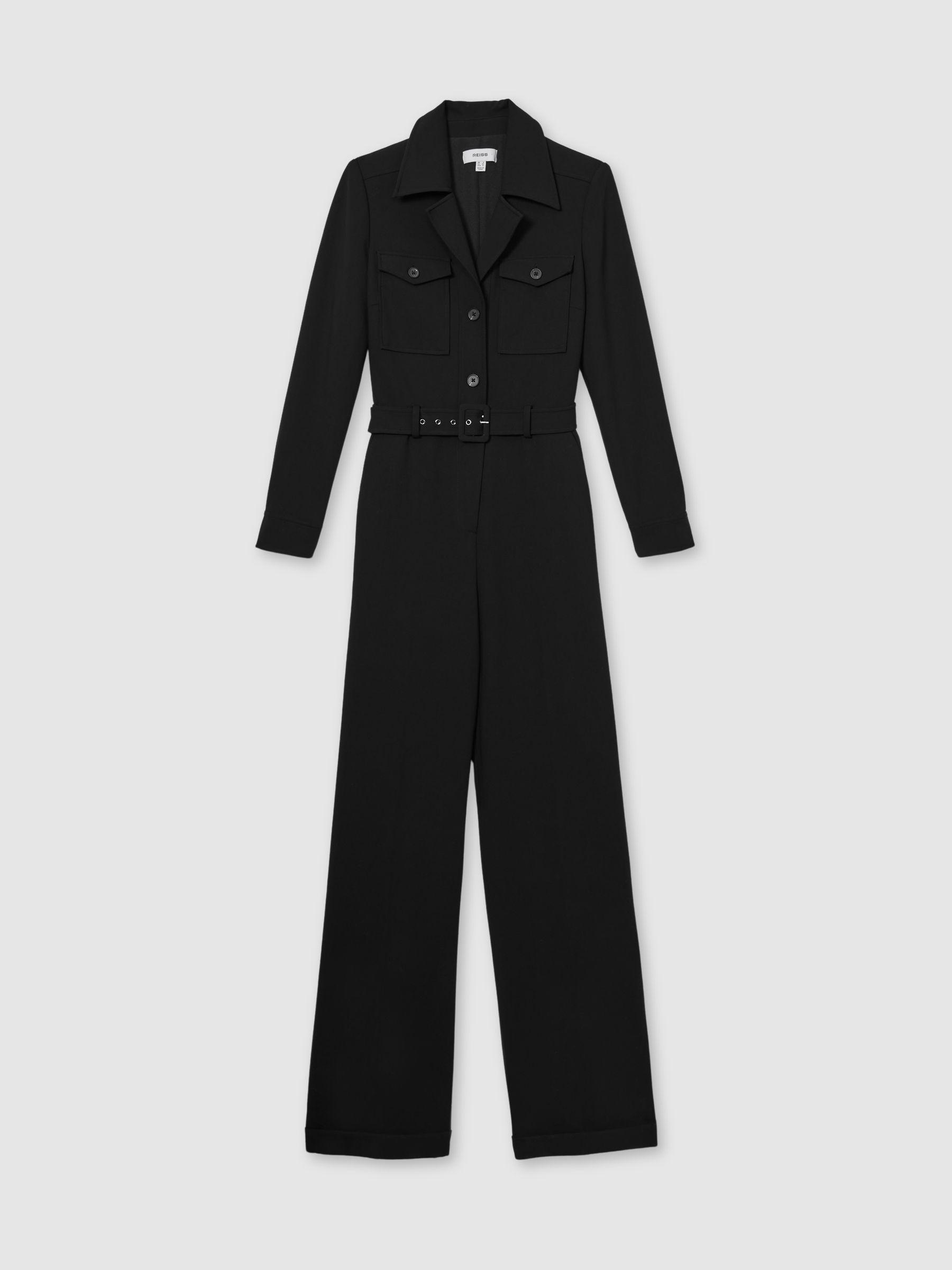 Reiss Ray Jumpsuit Plain in Black Lyst UK