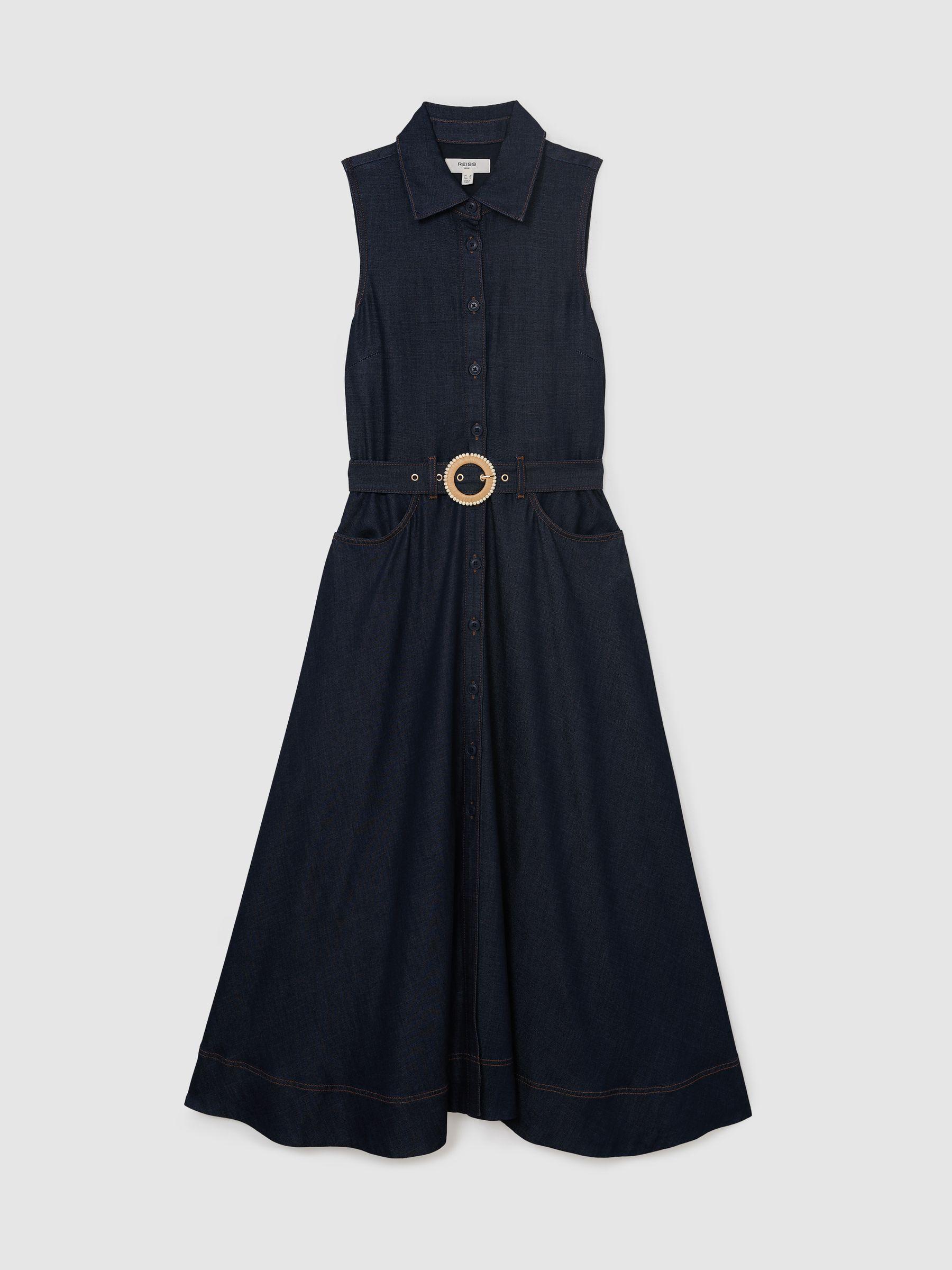 puff sleeve dress blue Blue Metallic Bubble Sleeve Flared Mini Dress Medium