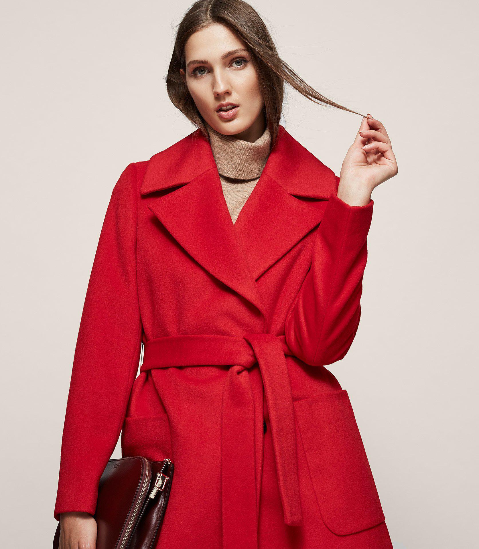 reiss raspberry coat