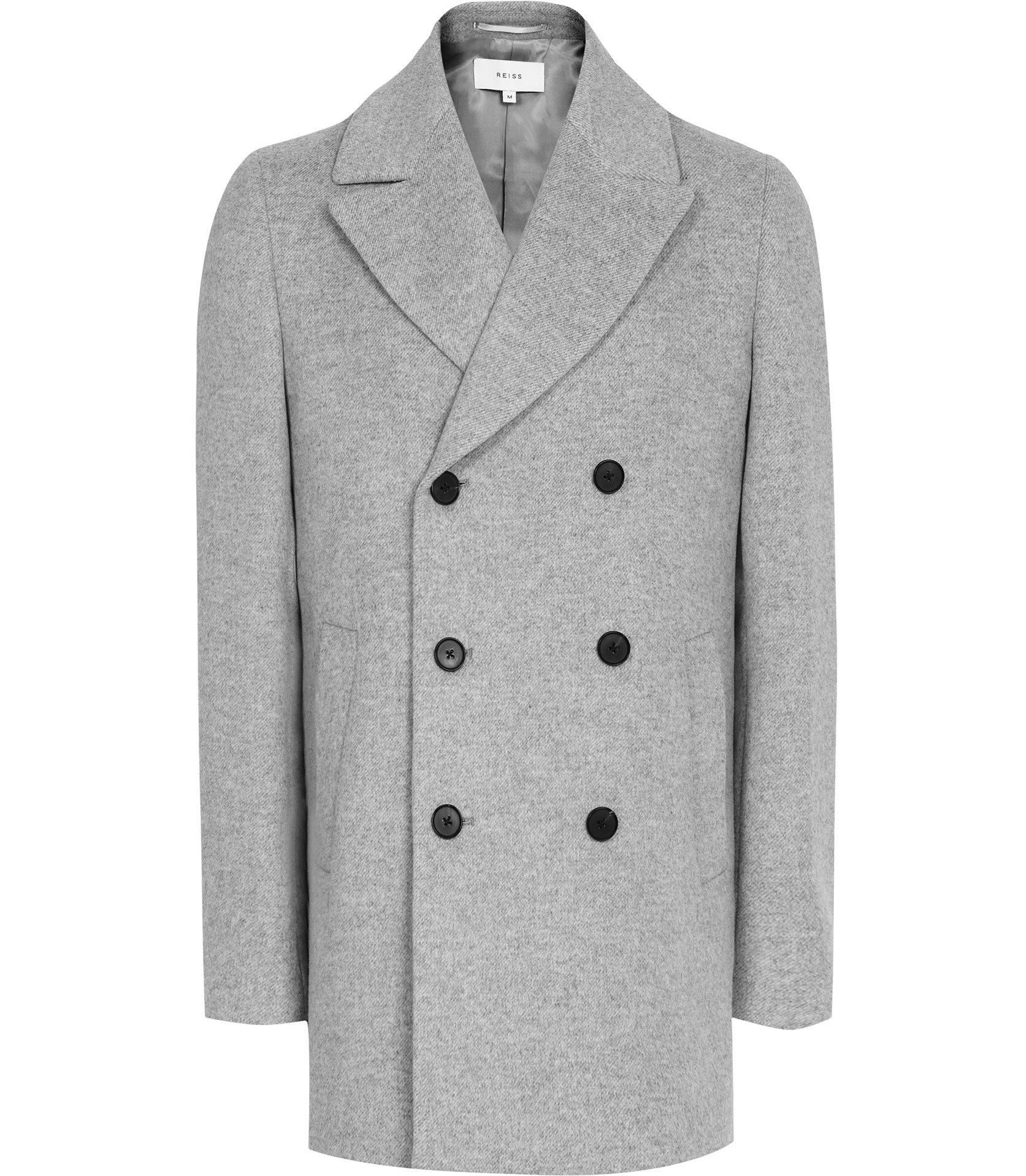 Conffetti Womens Wool Blend Vogue Lapel Belted Outerwear Split Pea Coat