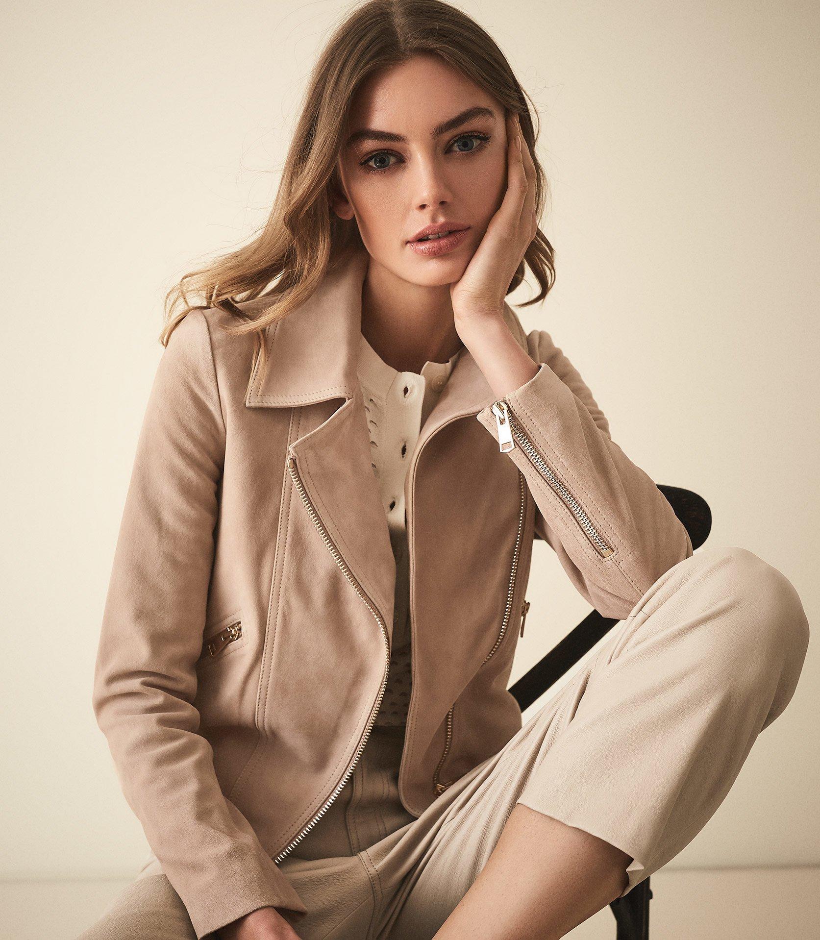 Reiss olivia suede jacket Clearance