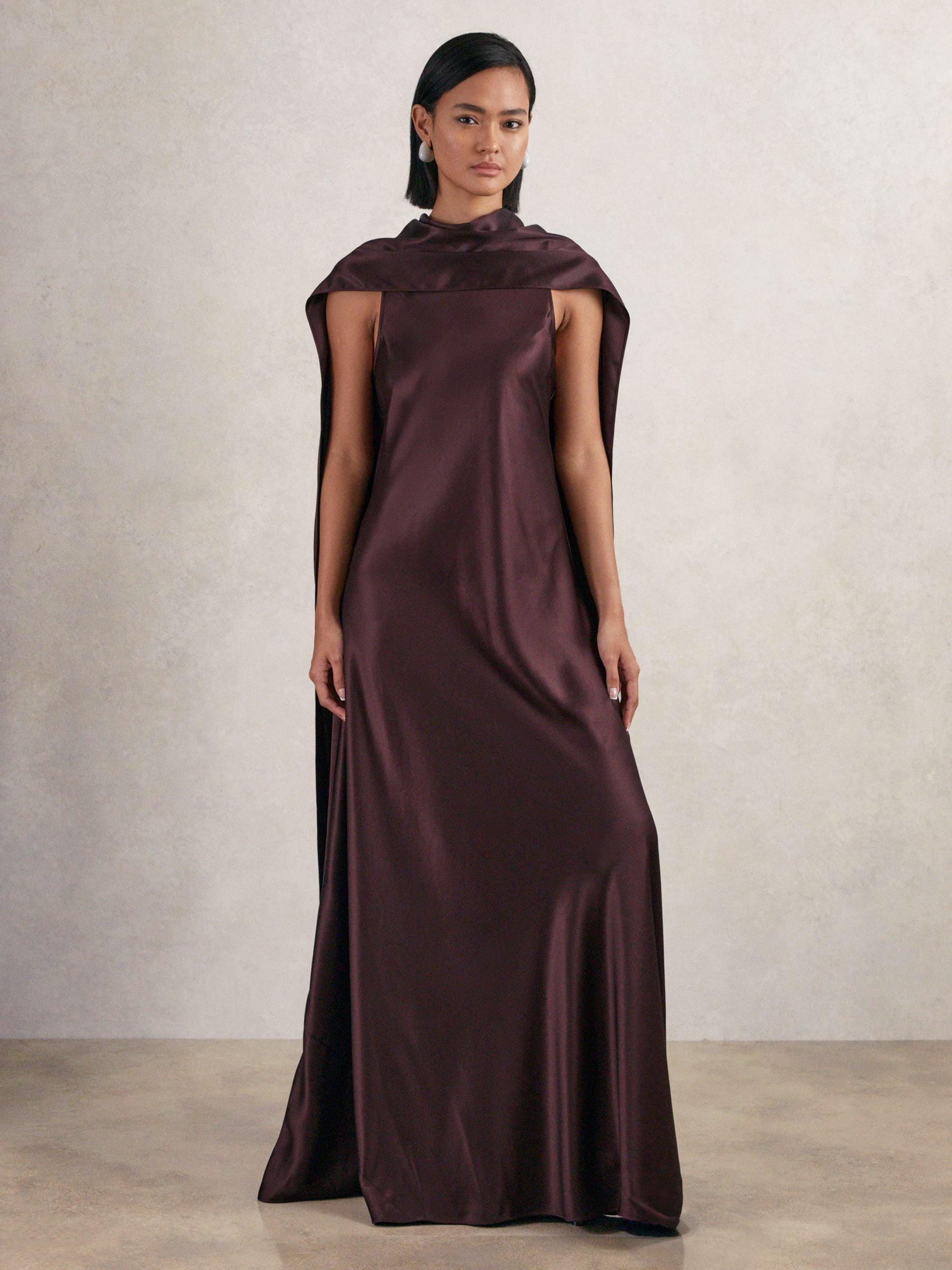 【海外限定】REISSドレス☆Joy Satin Cut-Out Slip Dress in Nav Reiss Satin Cut-Out Slip Dress in Navy - REISS