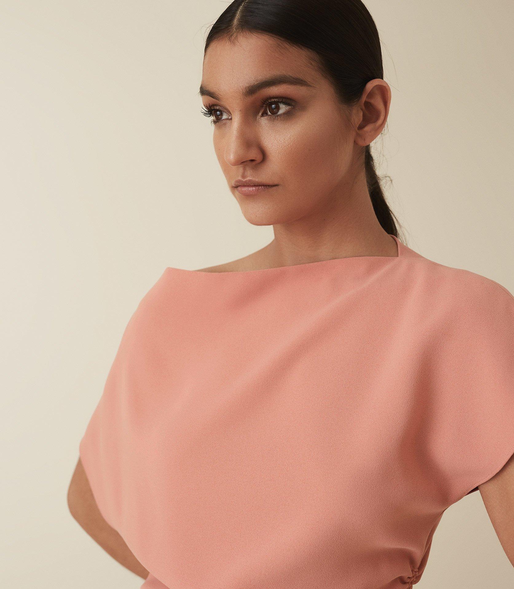 reiss marcia waist detail dress
