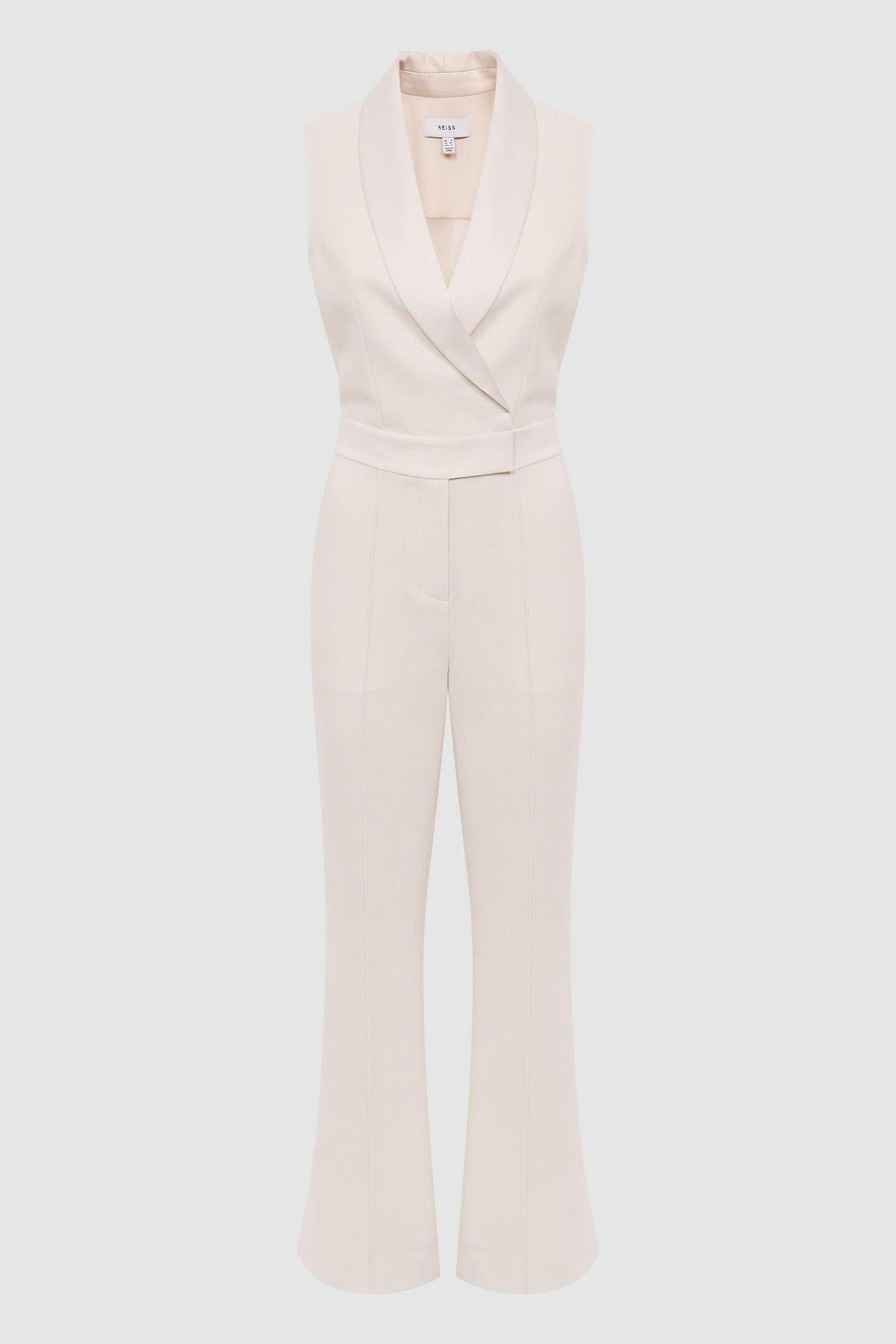 Petite tuxedo best sale jumpsuit