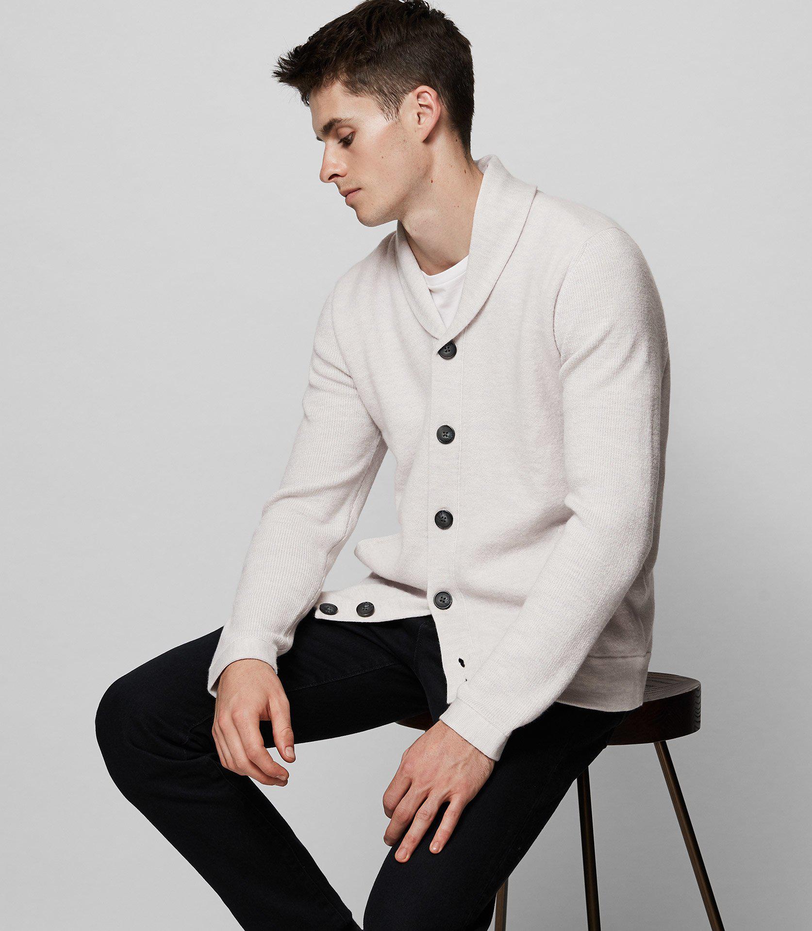 Lyst Reiss Millside Knit Cardigan for Men