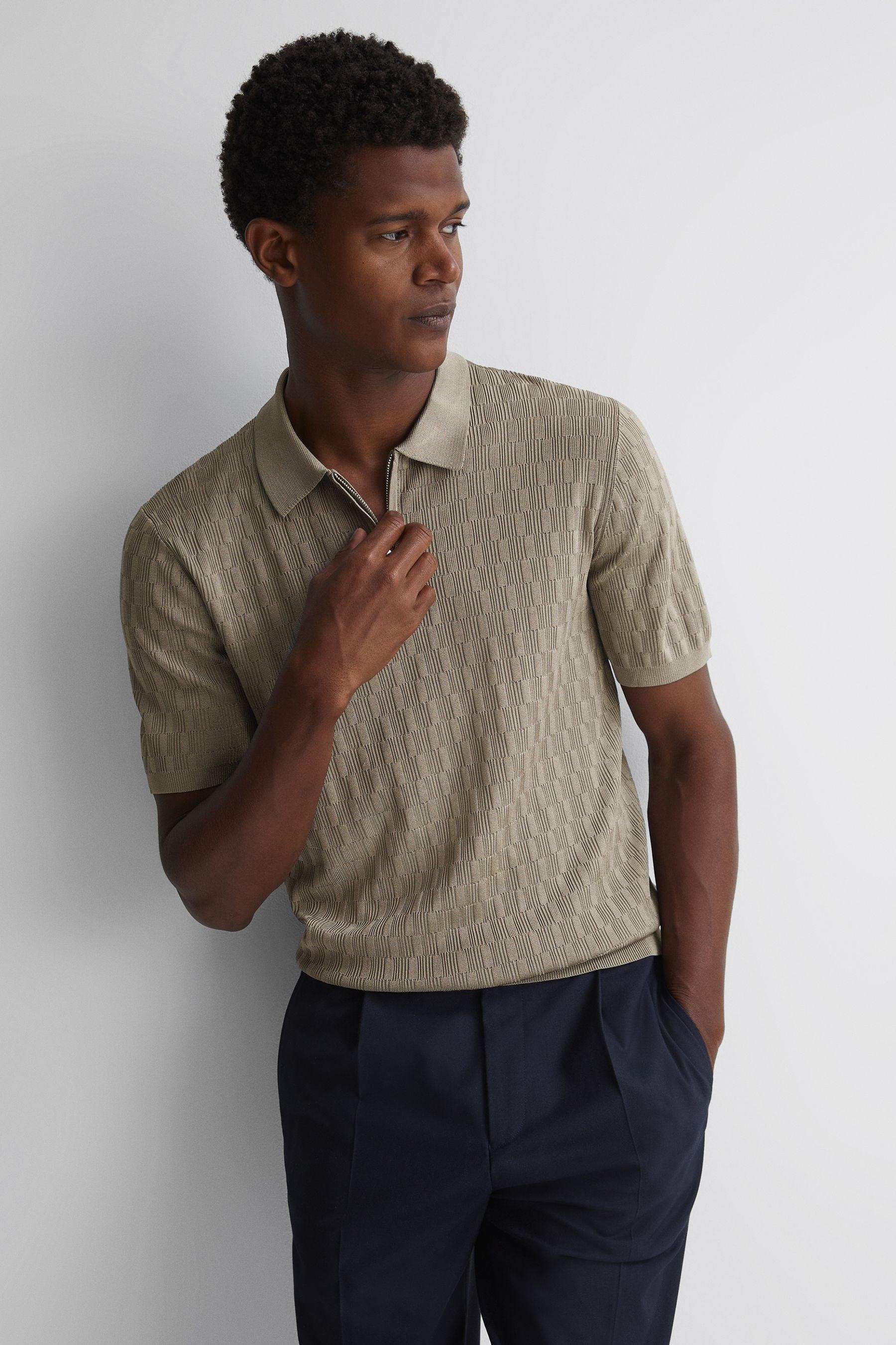 Cotton Half Damier Pocket Polo - Men - Ready-to-Wear