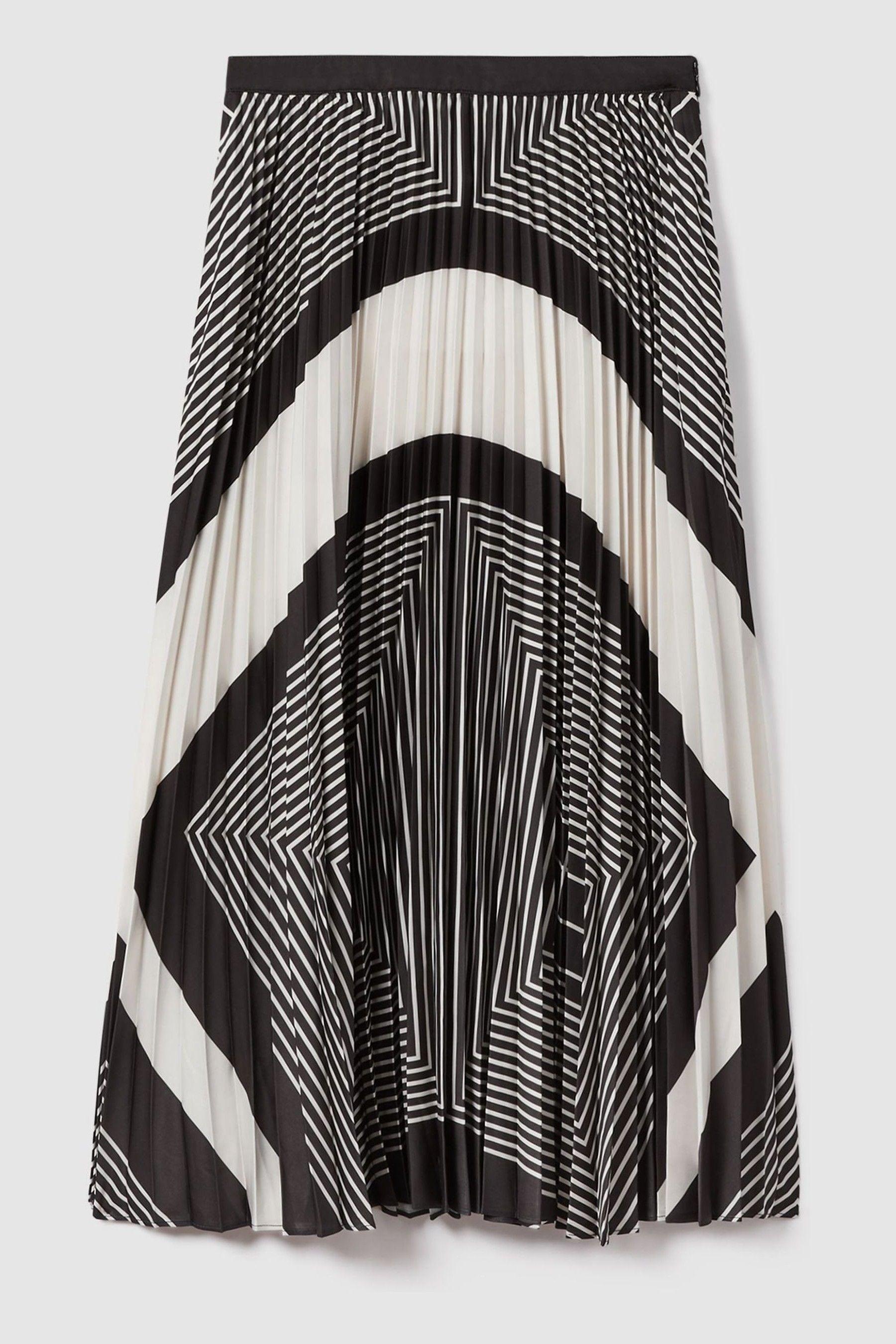 White pleated hotsell skirt reiss