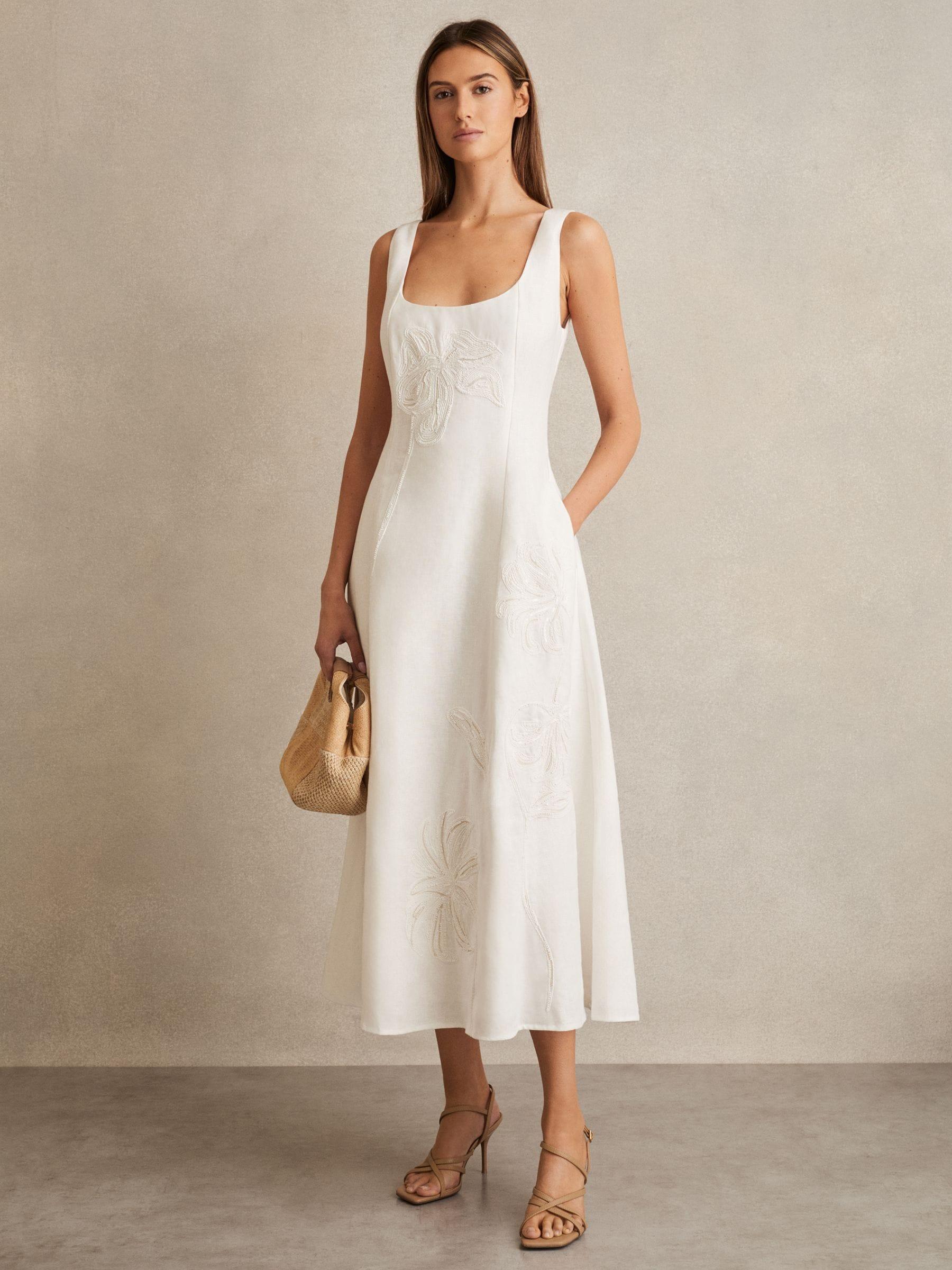 Reiss Linen Dresses for Women | Lyst