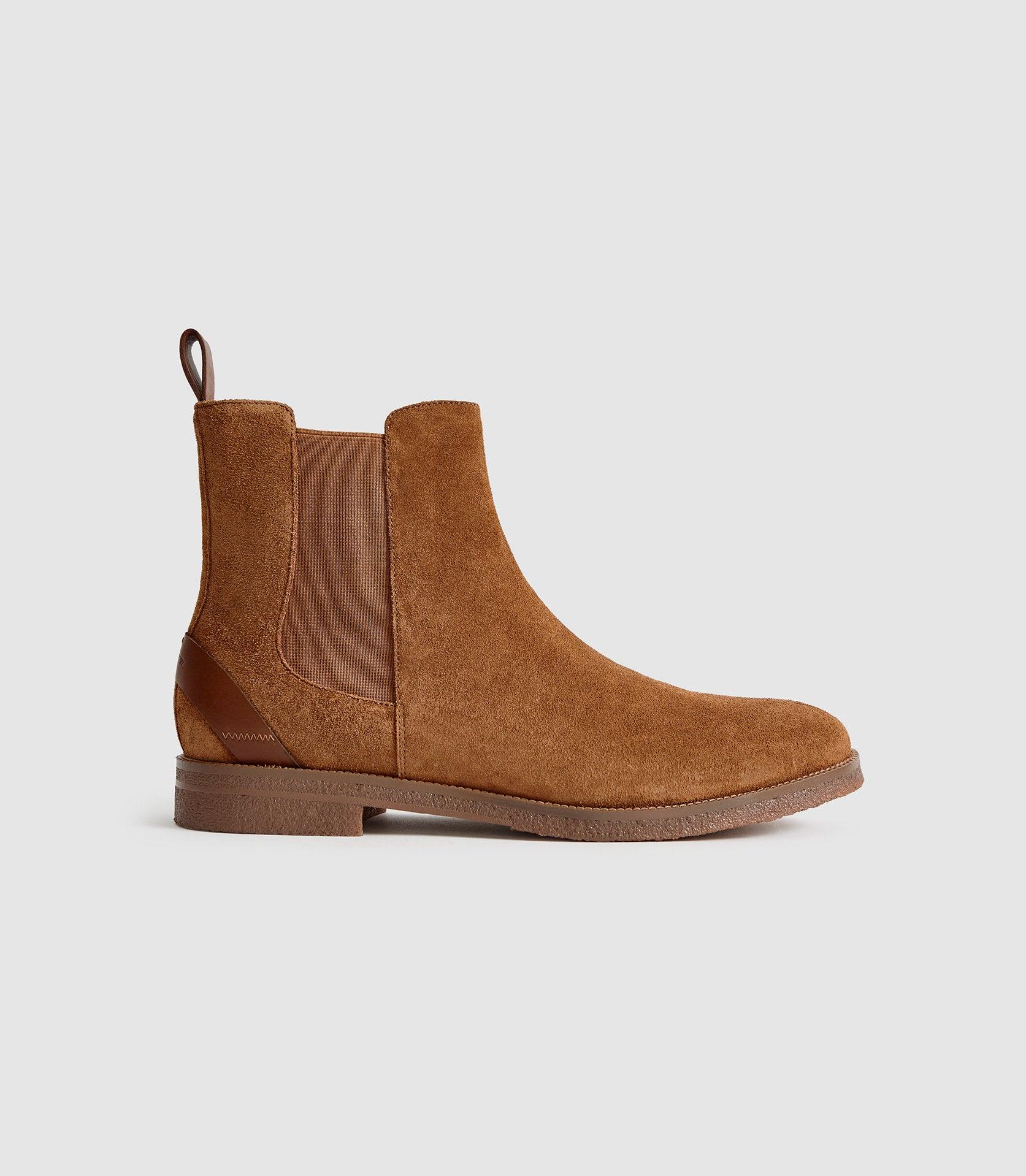 crepe chelsea boots