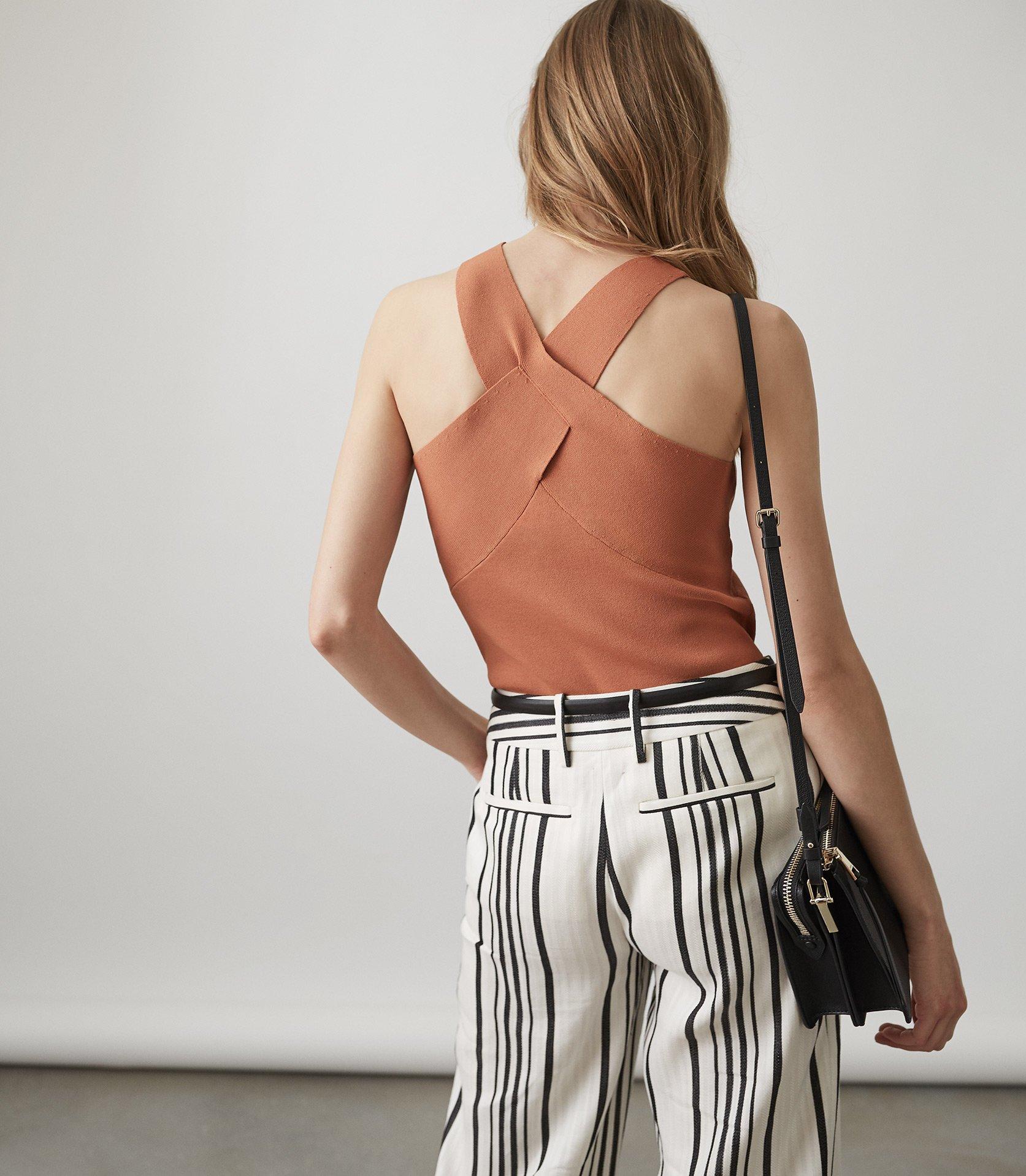 reiss milano cross front top