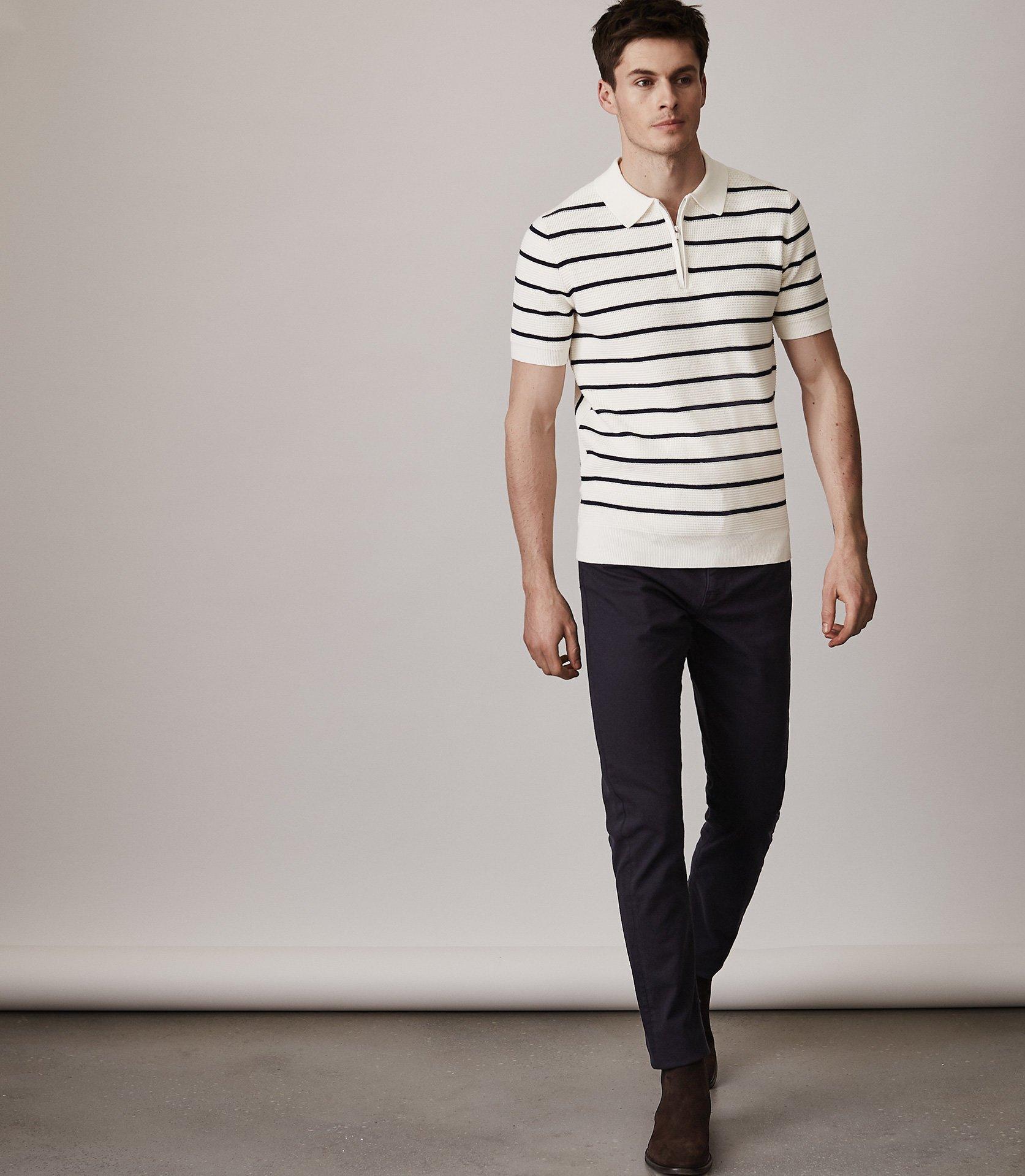 reiss zip polo