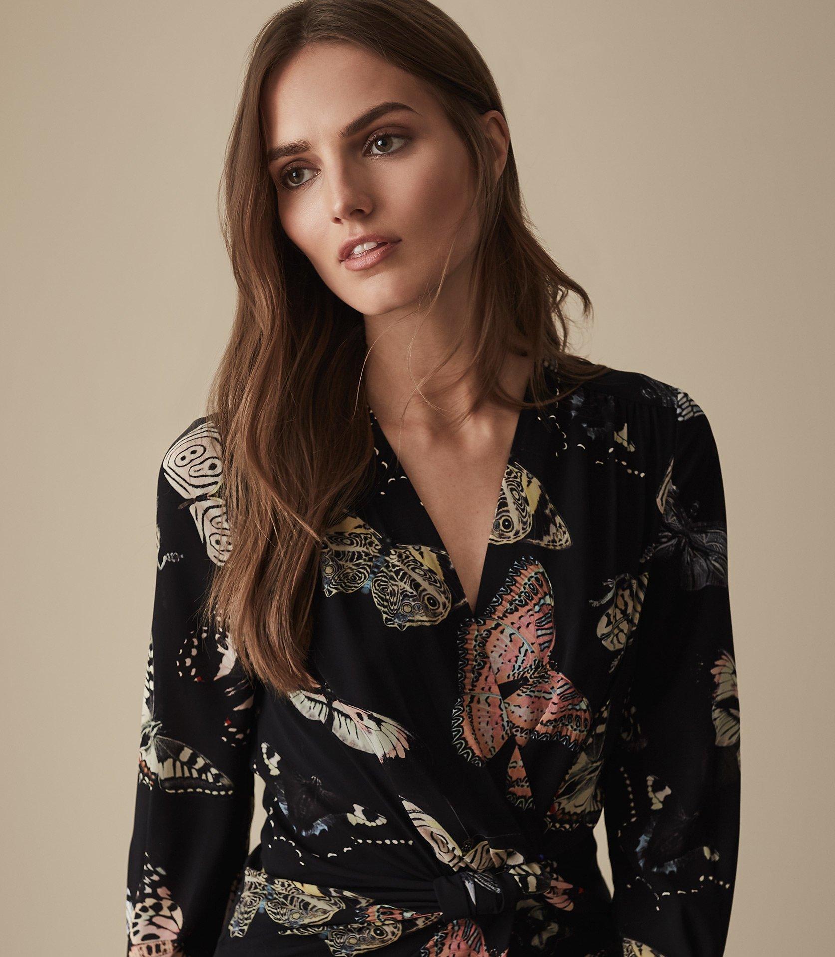 reiss lita butterfly dress