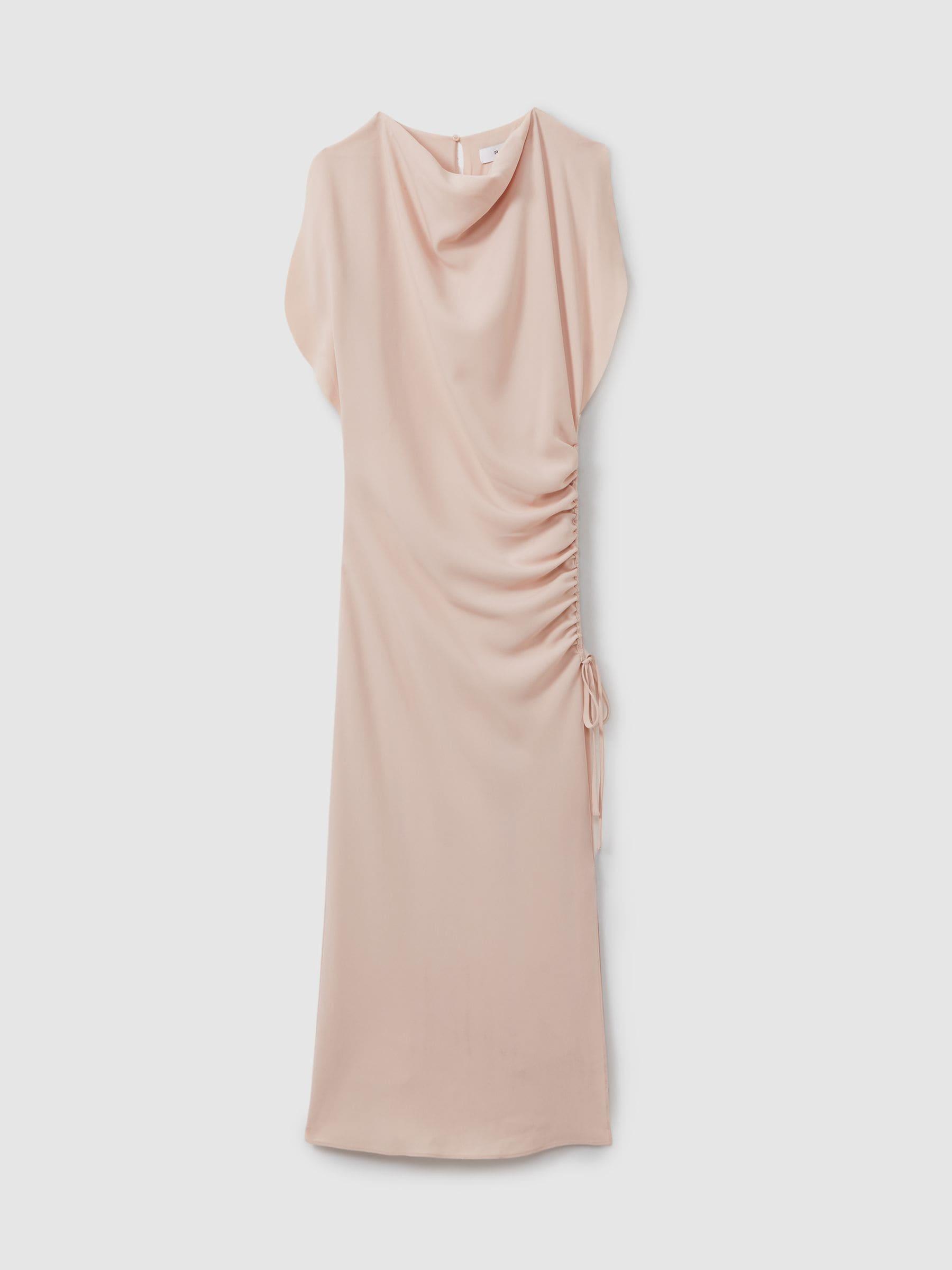 【海外限定】REISSドレス☆Cream Bonnie Midi Dress Reiss Cowl Neck Midi Dress in Natural | Lyst
