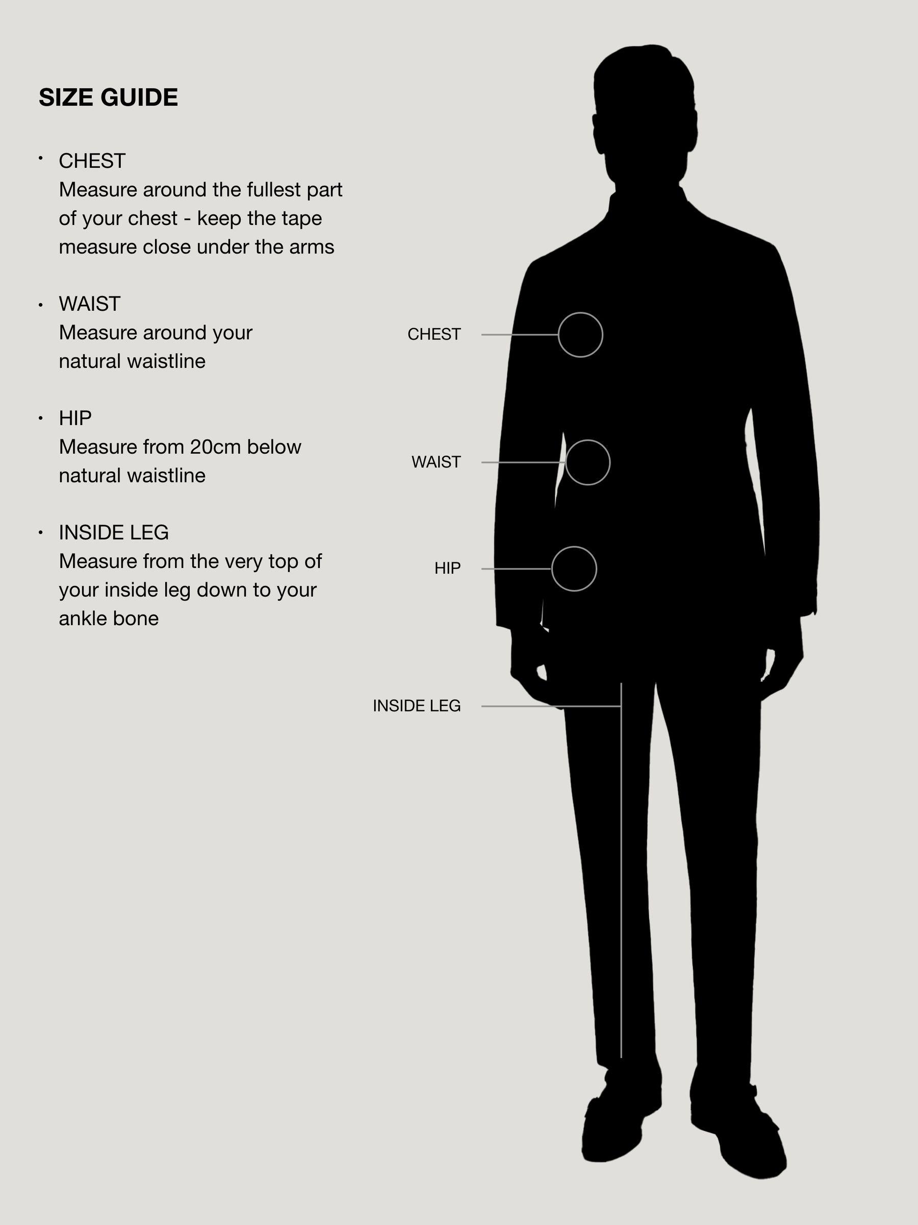To Measure 40 Regular Suit Size Tailored Fit Suit Shirt Size Guide