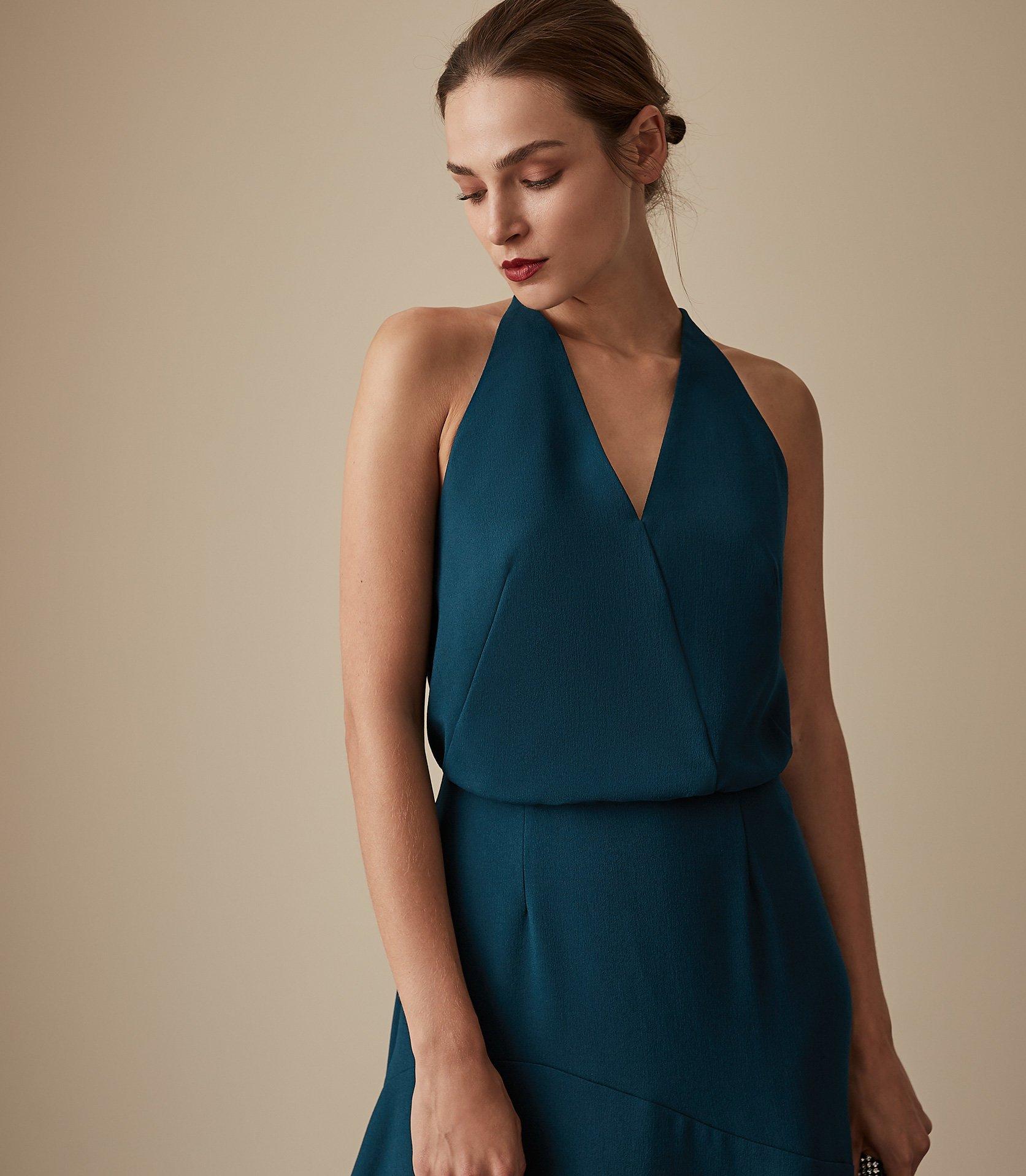 reiss fiona dress teal