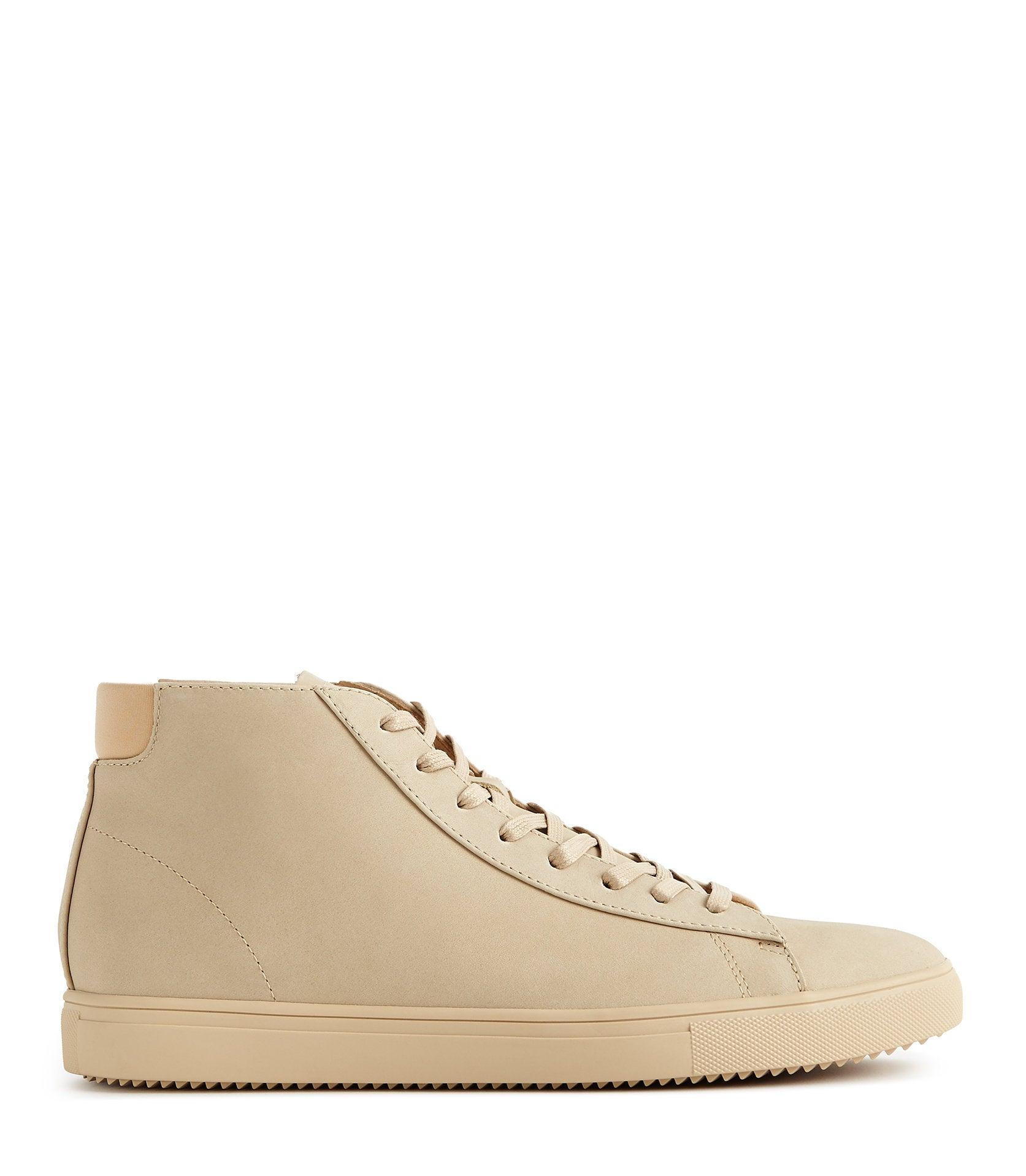 Reiss Clae Mid Top Leather Sneakers in Beige (Natural) for Men - Lyst