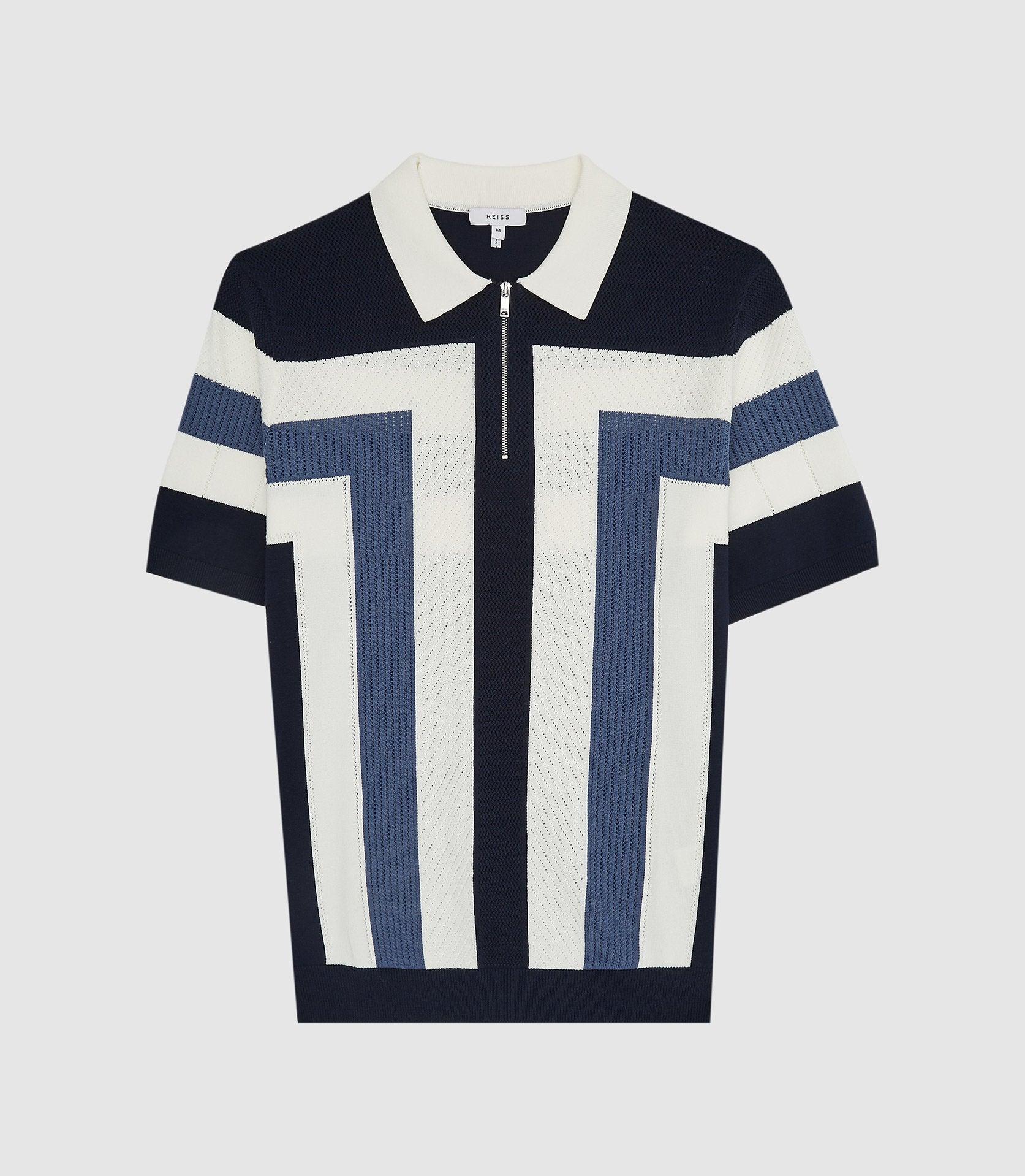 Reiss Cotton Breaker - Colour Block Zip 