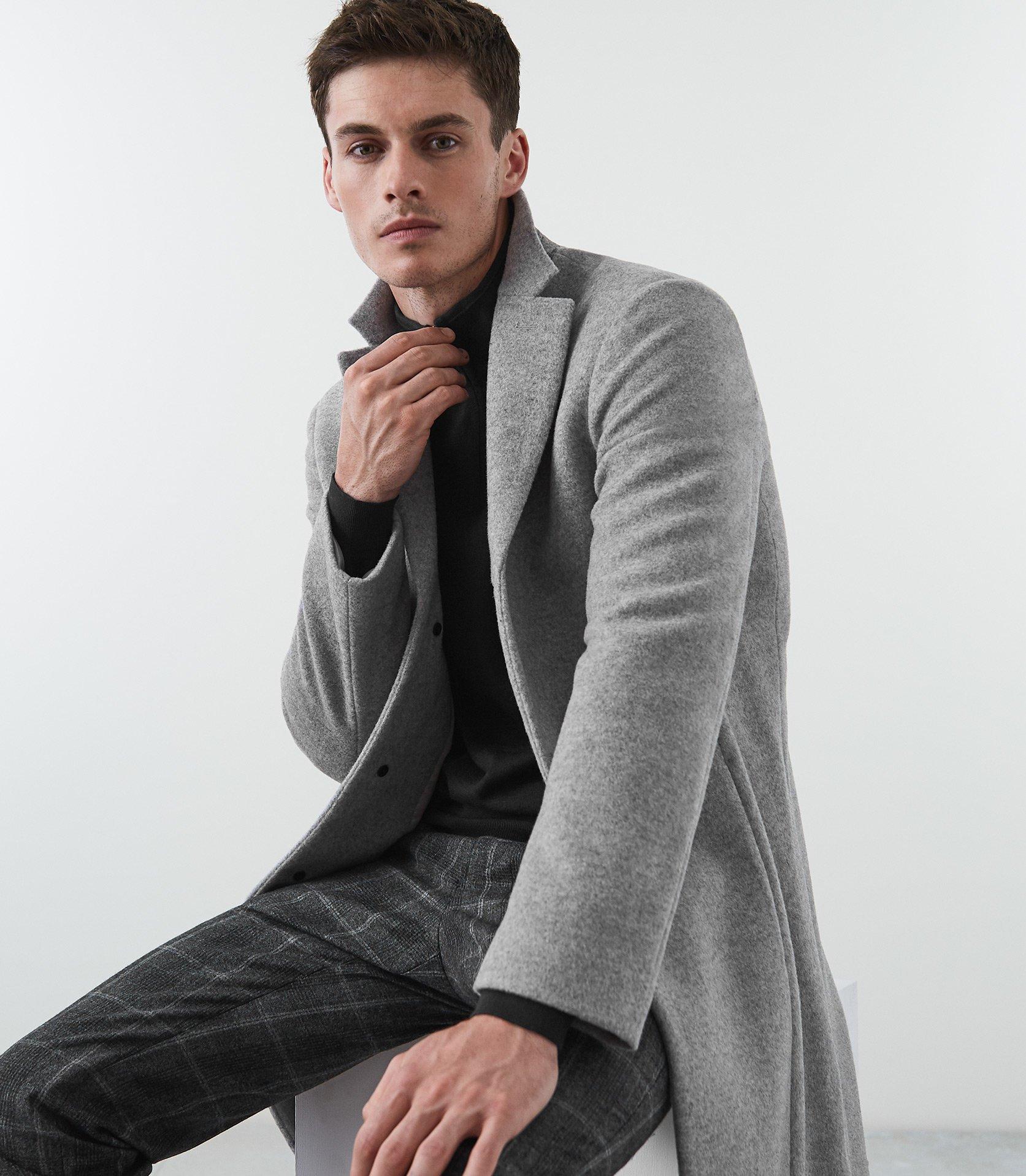Reiss gable wool epsom coat camel 2025