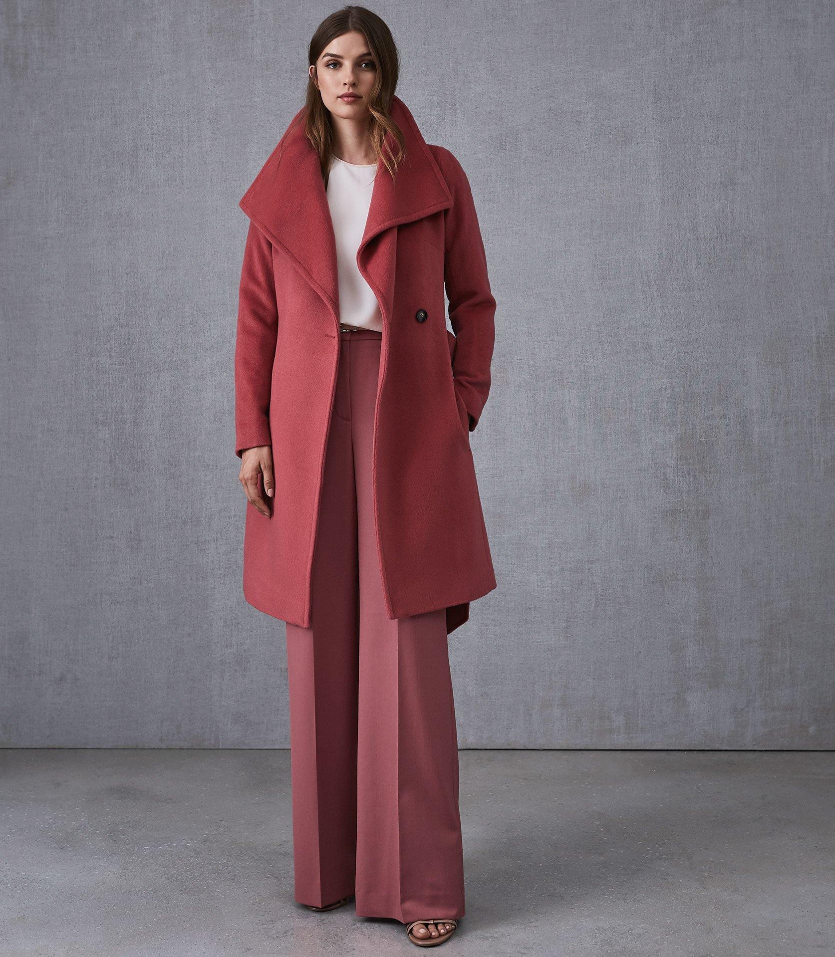 reiss red coat