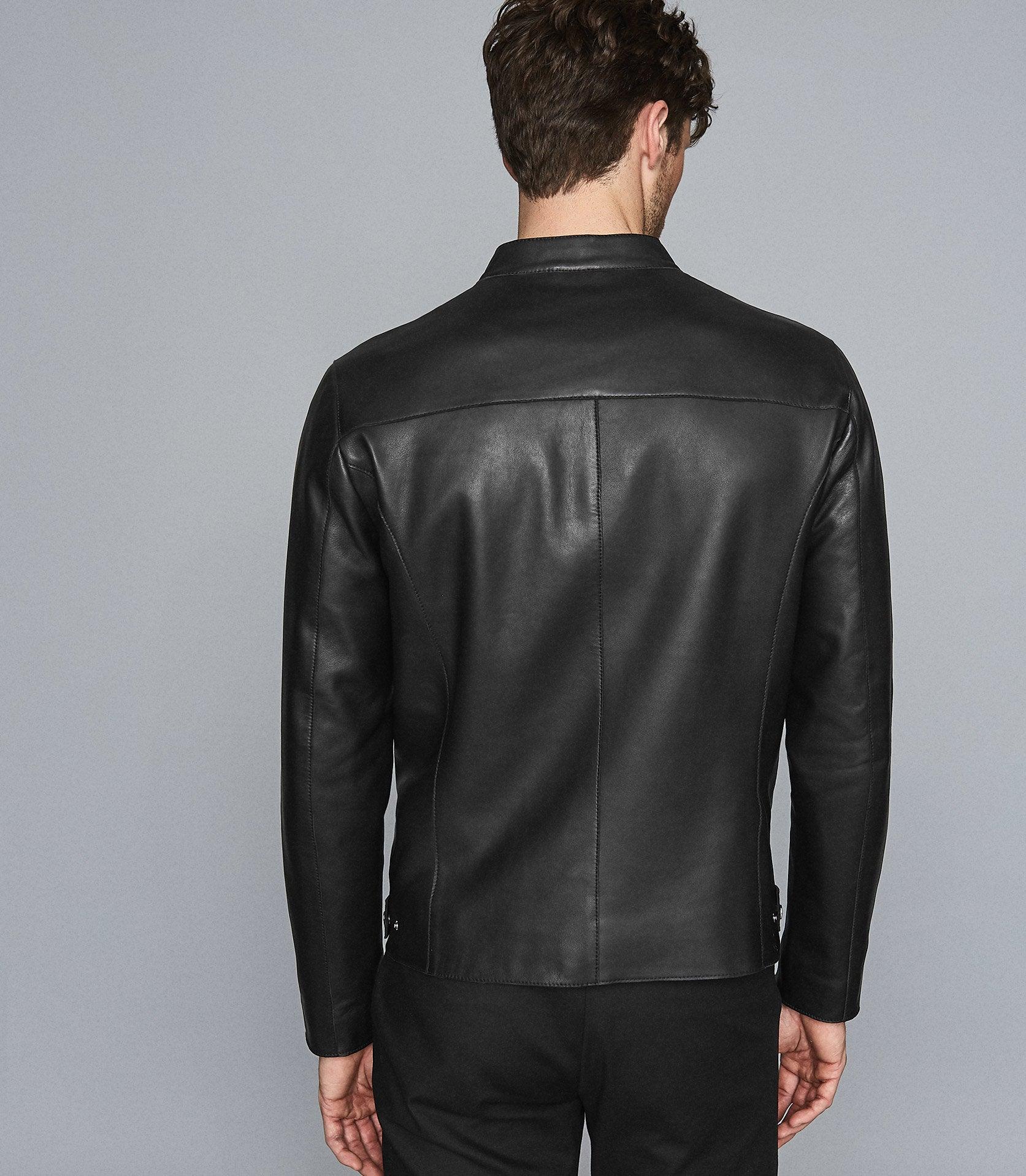 reiss keith leather jacket