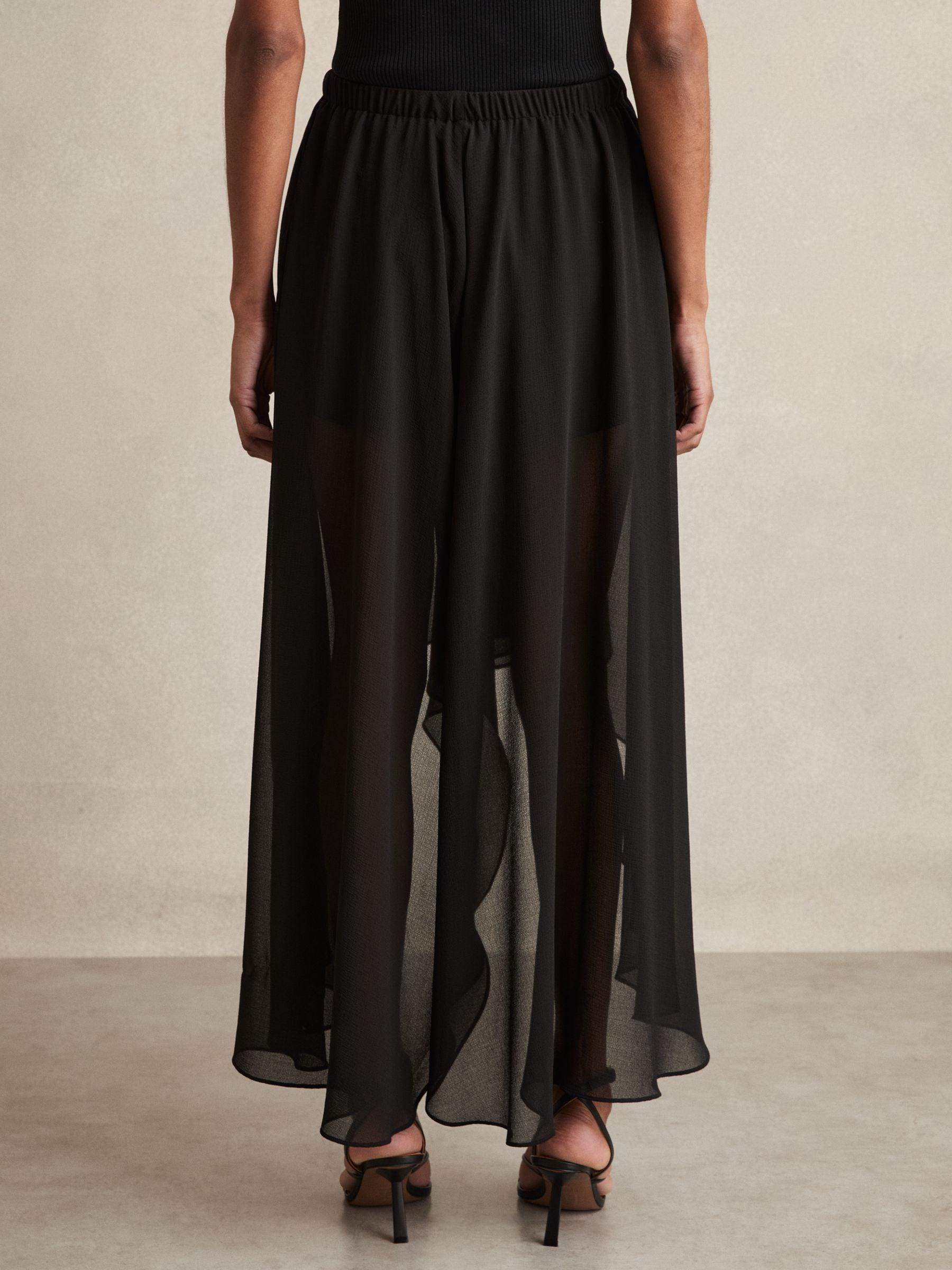 【海外限定】REISSショートパンツ☆Lucie Sheer-Overlay High-Lo Next：日本 Reiss Lucie シアー オーバーレイ ハイロー ショート