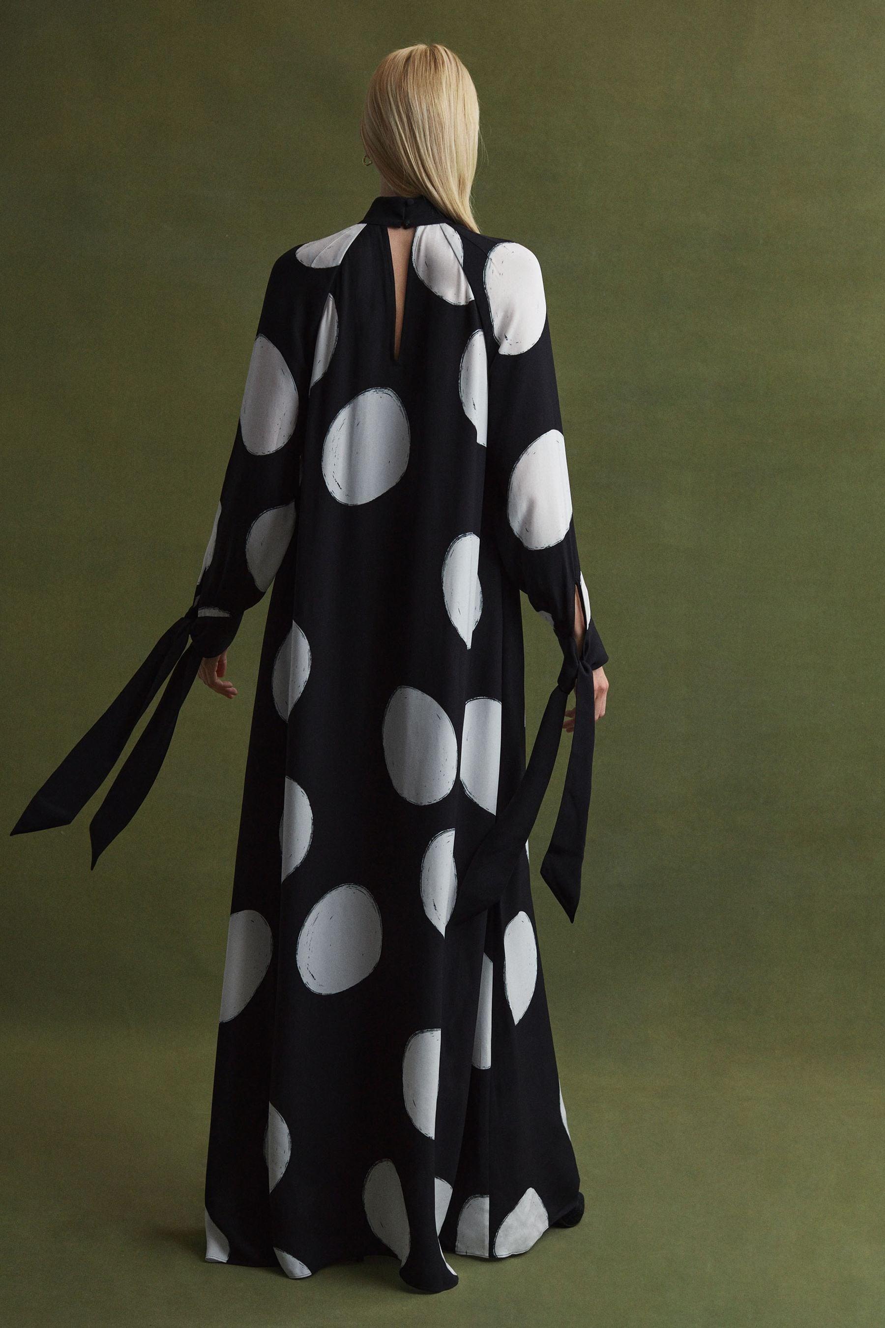 Florere Polka Dot Long Sleeve Maxi Dress Lyst UK