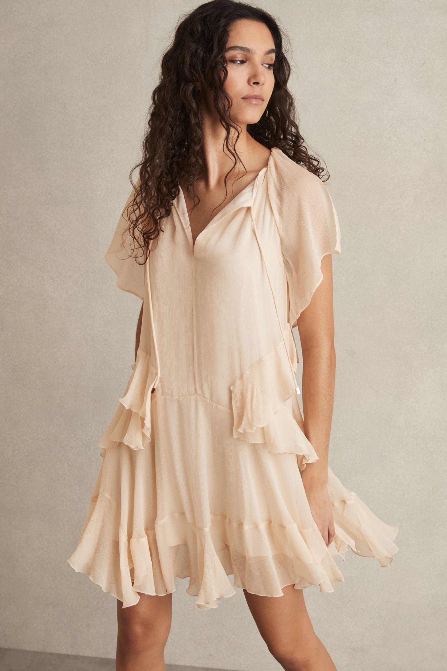 【海外限定】REISSワンピース☆Lexie Short Ruffle Flippy Dress Reiss Lexie Ruffle Flippy Dress | ModeSens