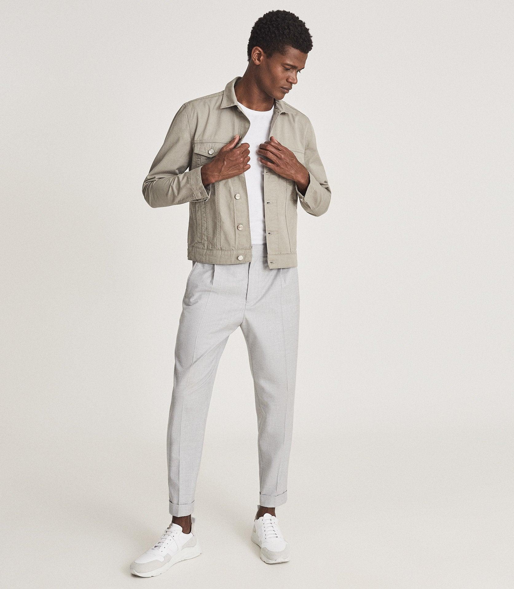 Reiss Surrey - Cotton Linen Trucker 