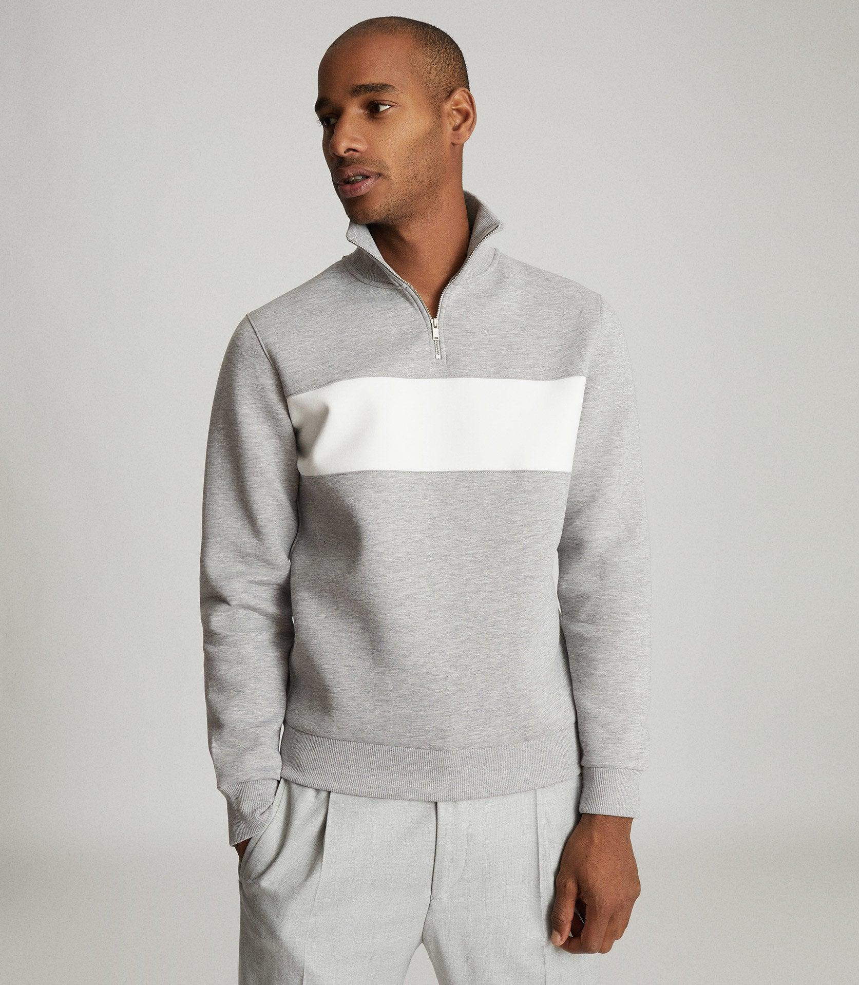reiss zip neck jumper