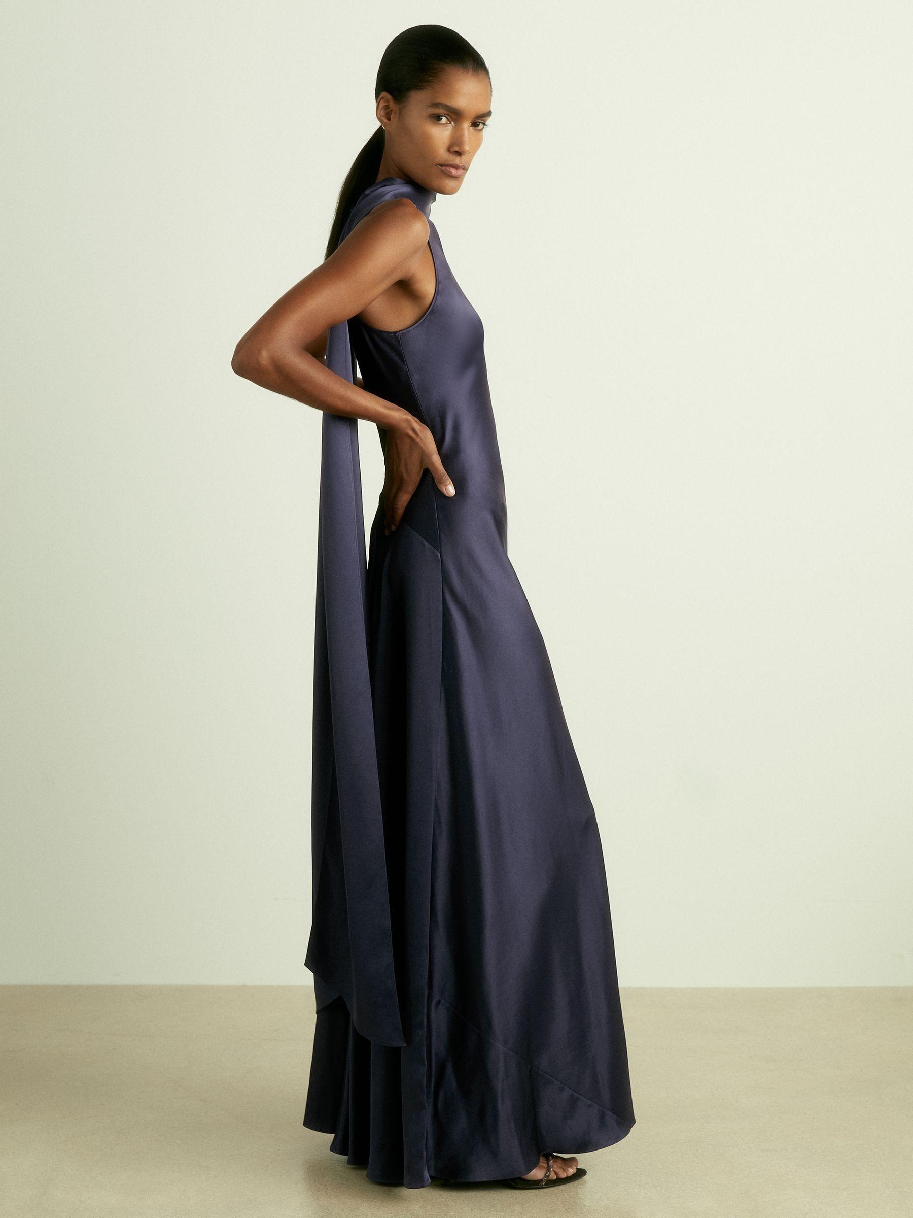 fae satin cape maxi dress Fae Satin Cape Maxi Dress