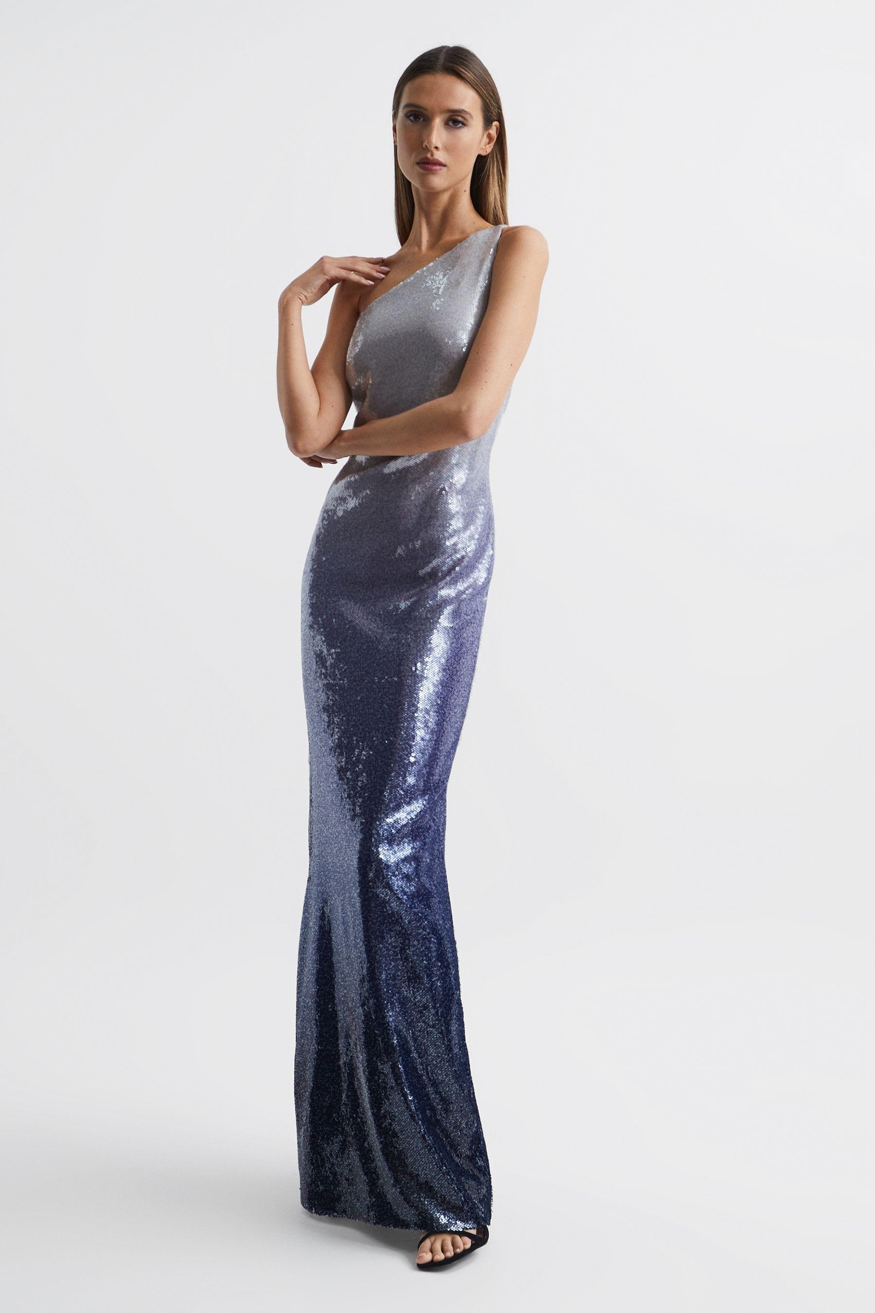 Ombre sequin cheap maxi dress