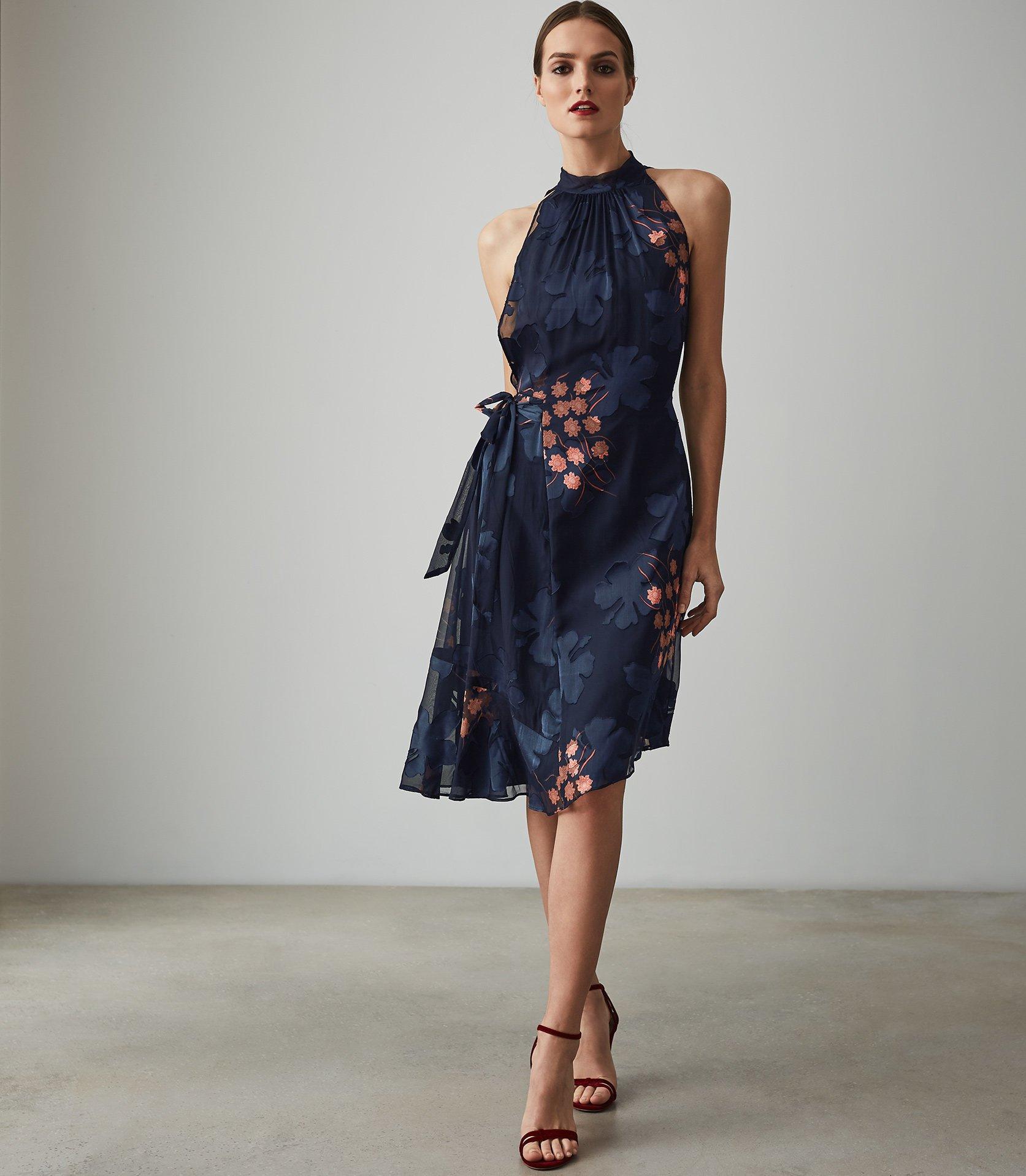lake floral burnout dress