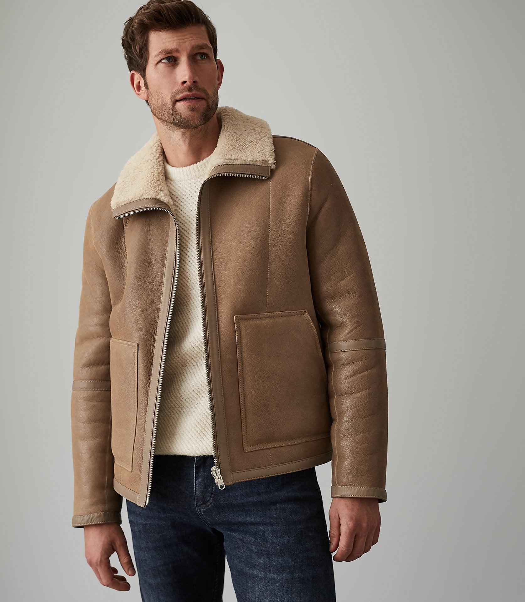 reiss shearling jacket