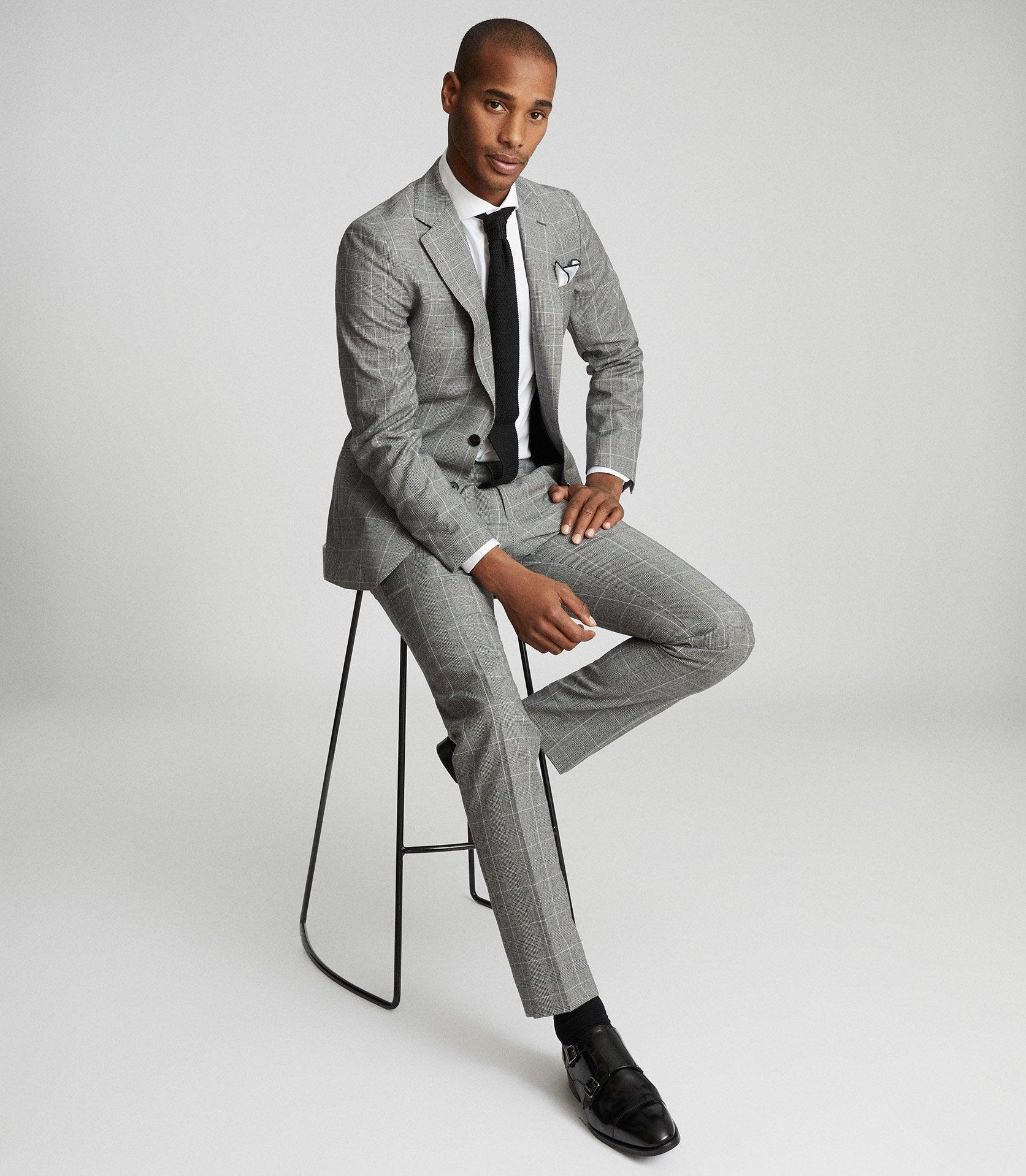 Reiss Hall - Wool Slim Fit Checked 