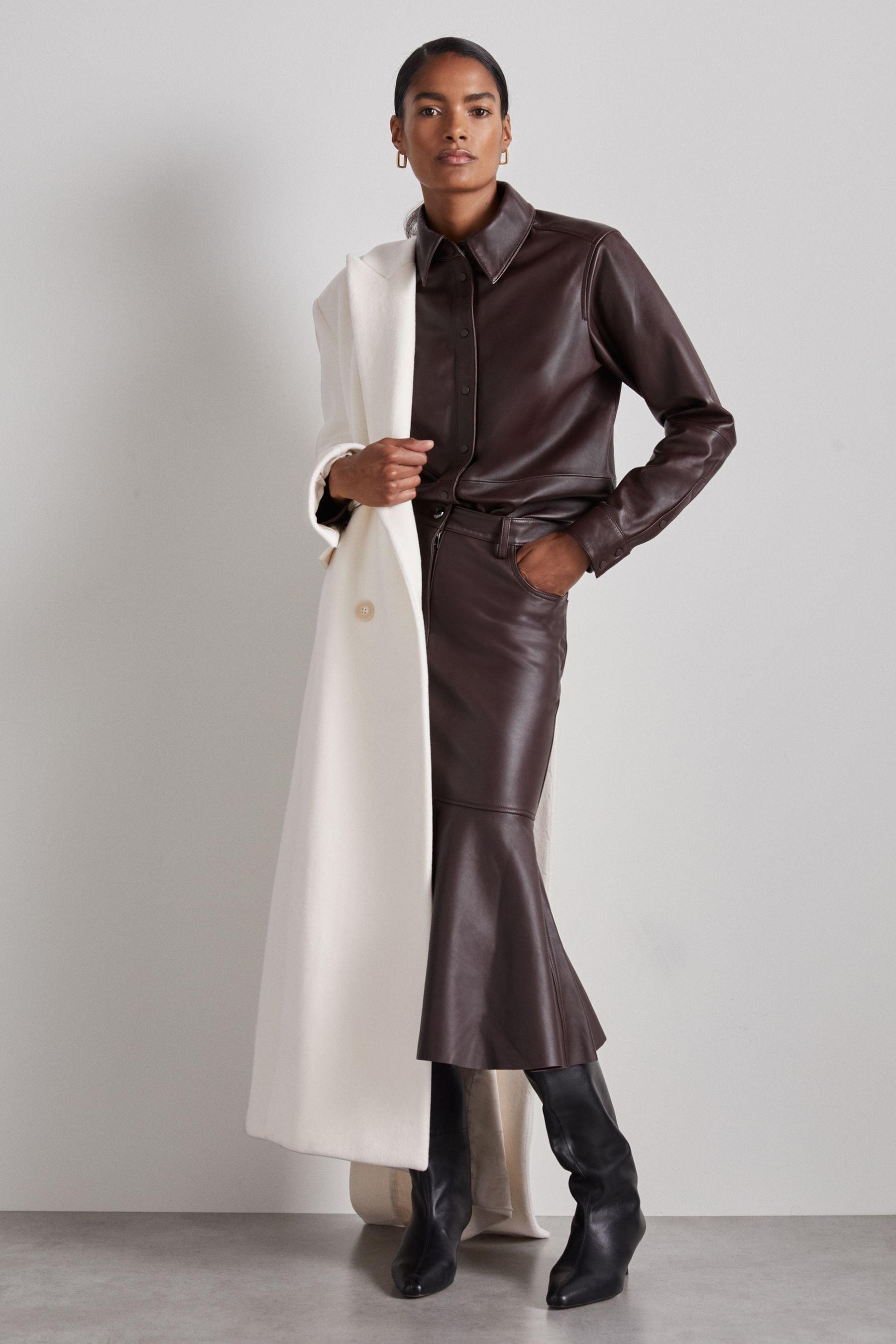 Reiss Clara Cream Atelier Wool And Cashmere Longline Coat Us 4 in Natural Lyst UK