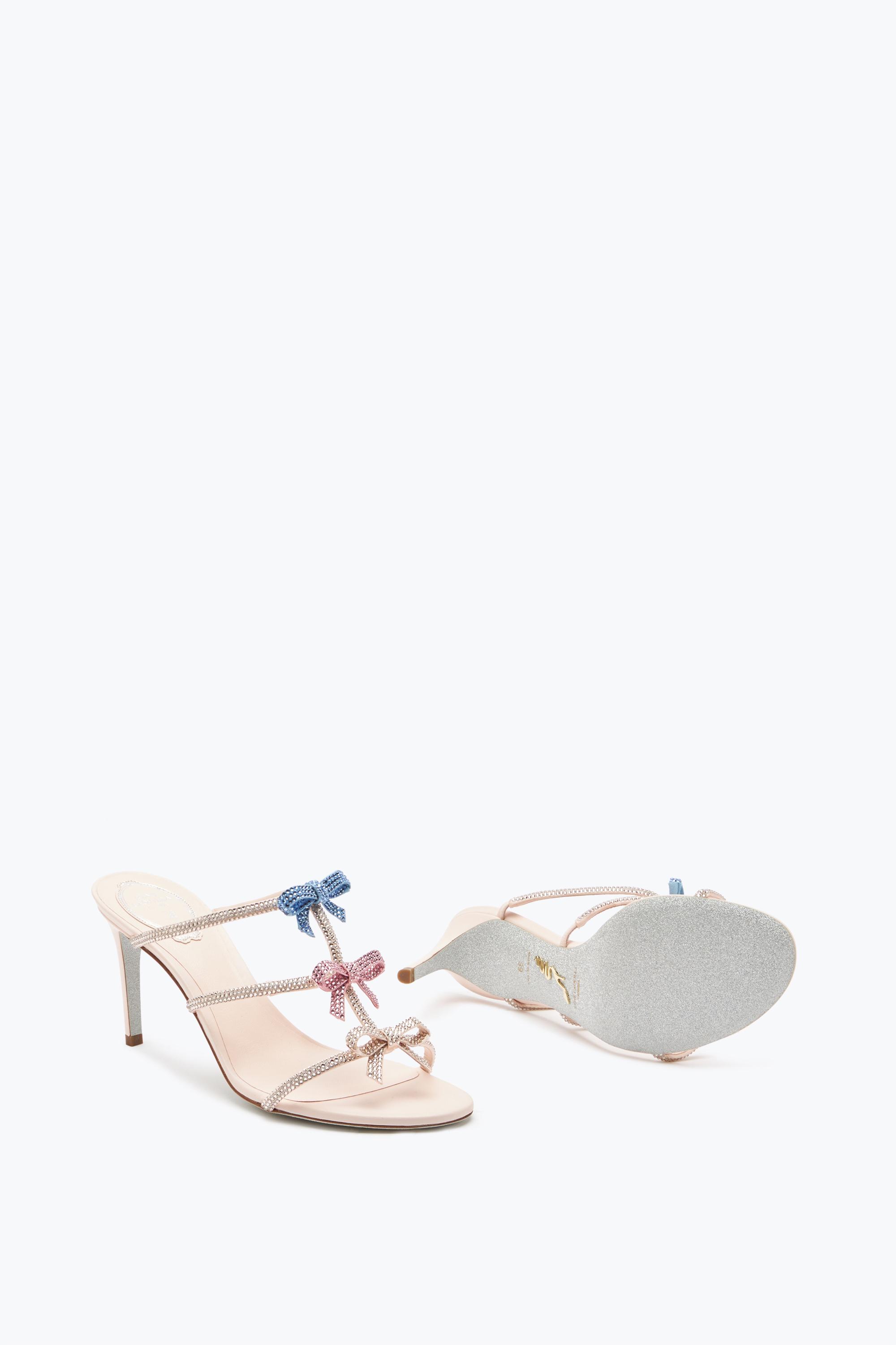 Rene Caovilla Caterina Sandal With Crystals 80 in White Lyst