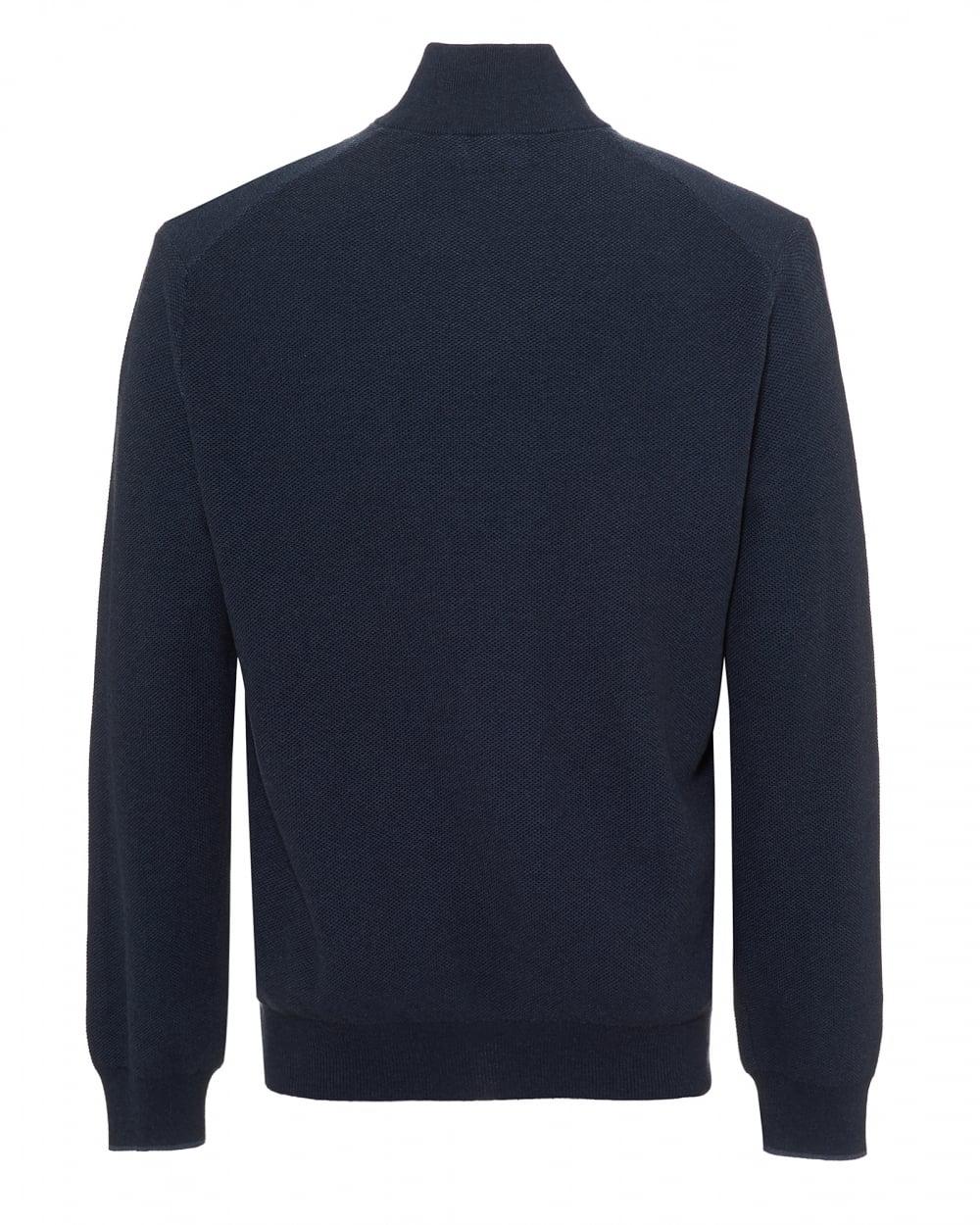 Ralph Lauren Cotton Quarter Zip Jumper, Navy Blue Sweater for Men - Lyst