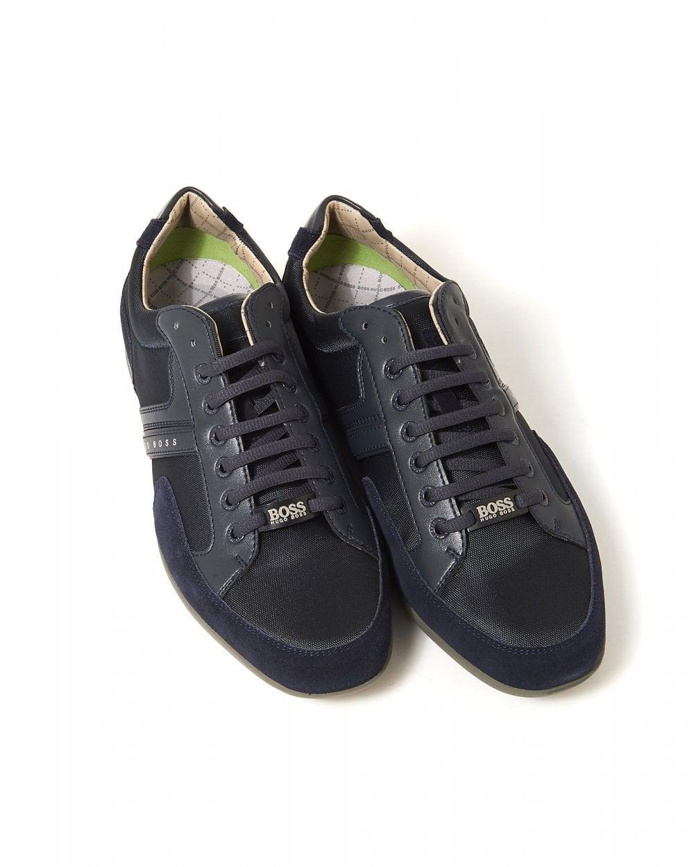 hugo boss navy trainers