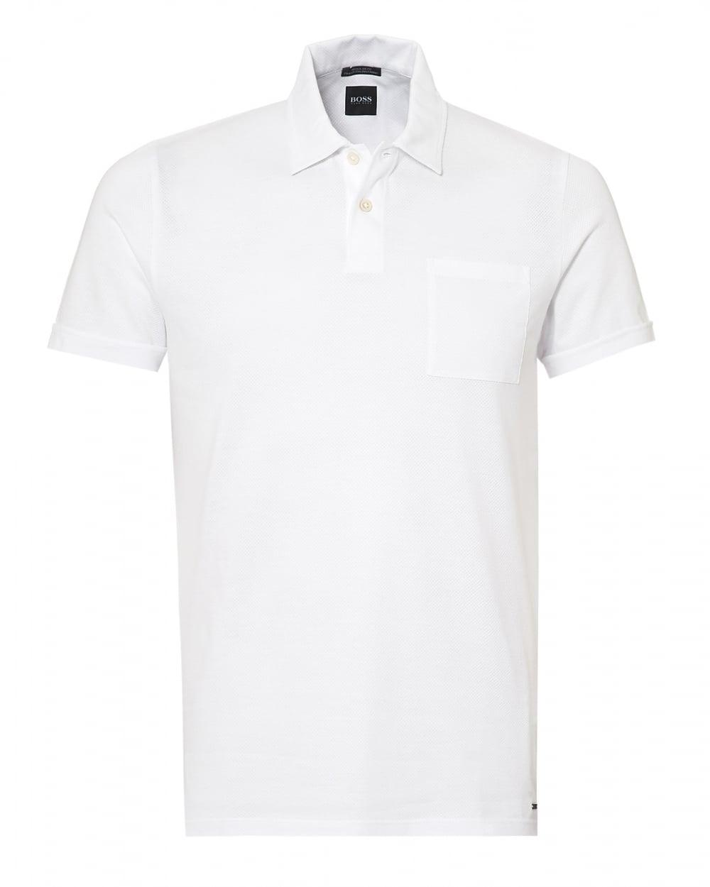 boss white polo shirt