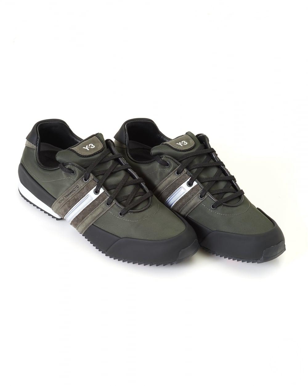 y3 sprint leath trainers black