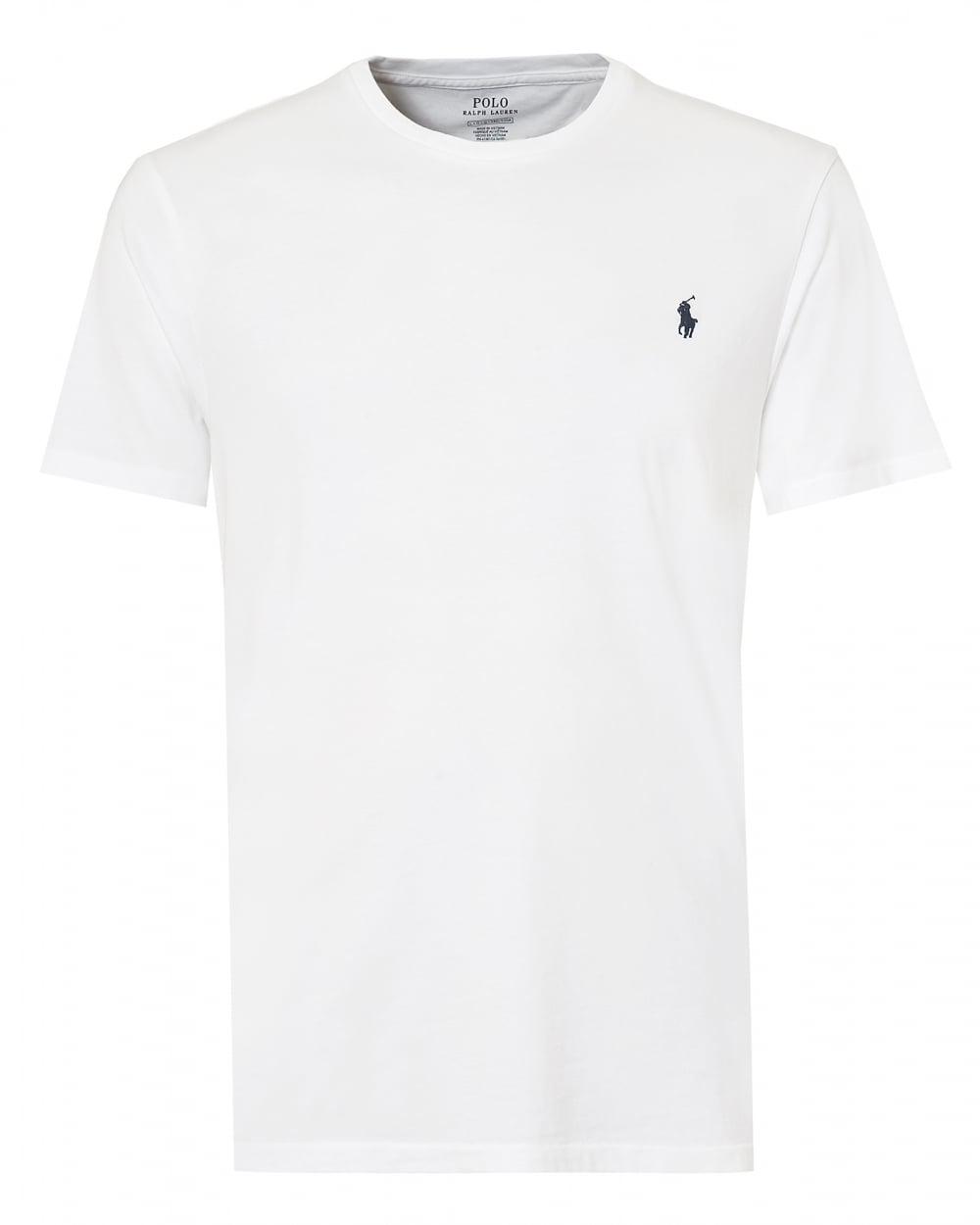 Ralph Lauren Cotton Plain T-shirt, White Short Sleeve Tee for Men - Lyst