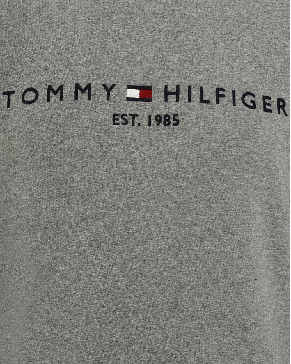 Tommy Hilfiger Denim Est. 1985 Logo Sweatshirt, Cloud Htr Grey Sweat in ...