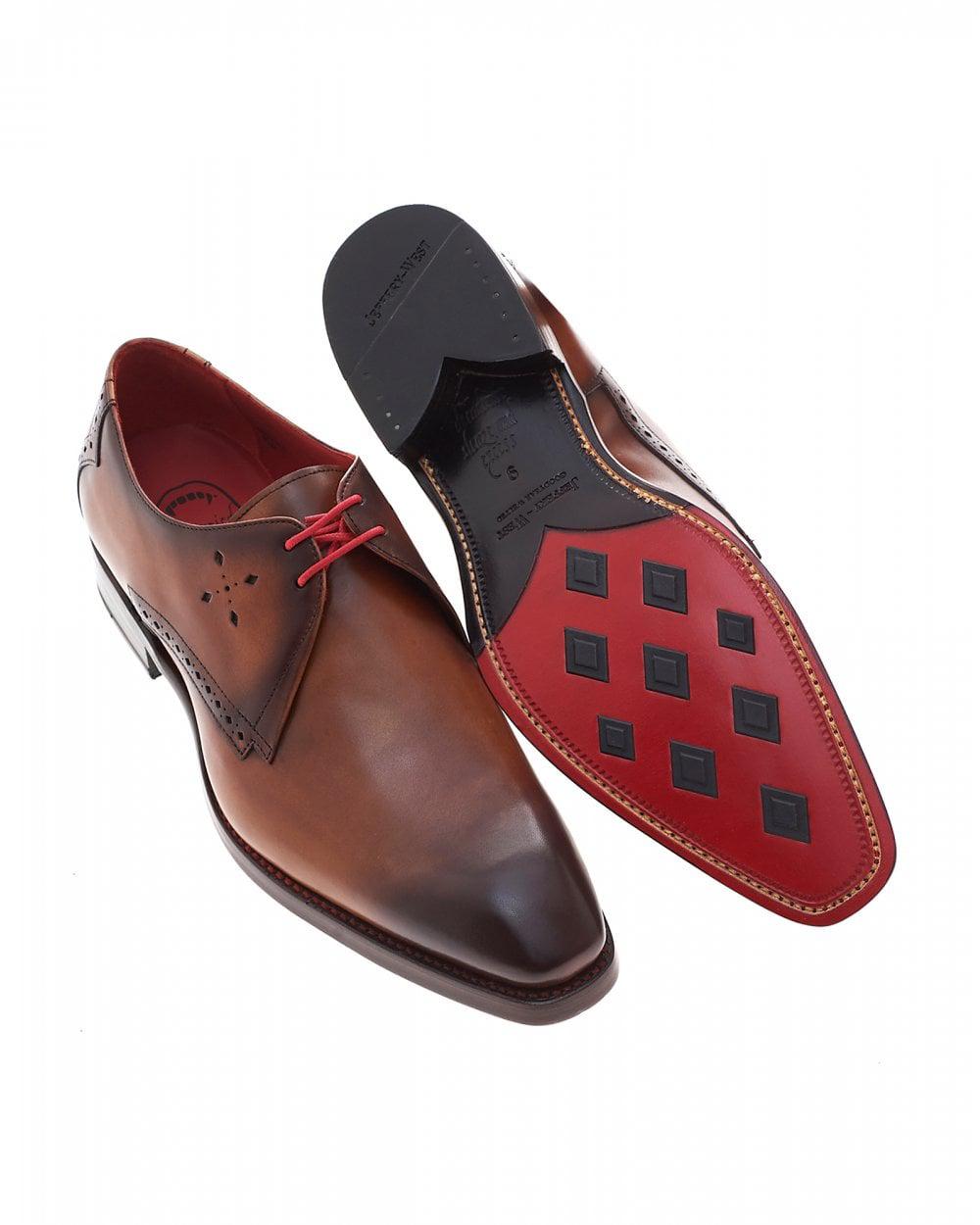 Jeffery West Mancha Floyd Shadow Crust Brown Leather Derby