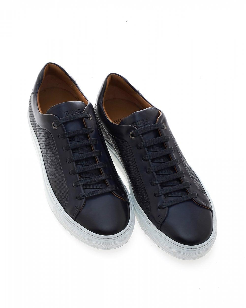 BOSS by Hugo Boss Denim Mirage_tenn_hb Trainers, Navy Blue Sneakers for ...