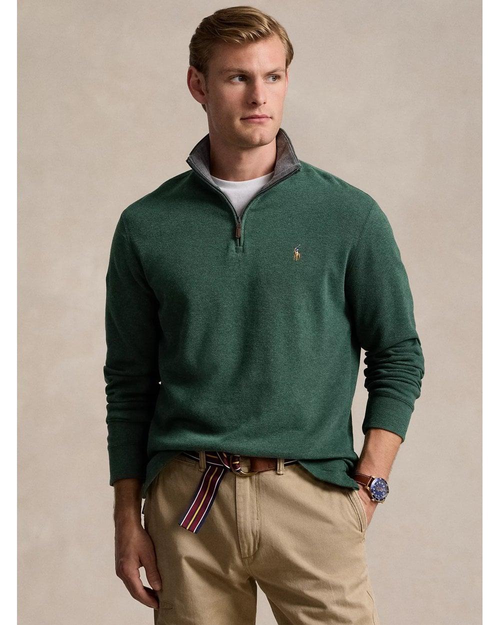 Polo Ralph Lauren Estate-rib Quarter Zip Pullover Scotch Pine - Main Image