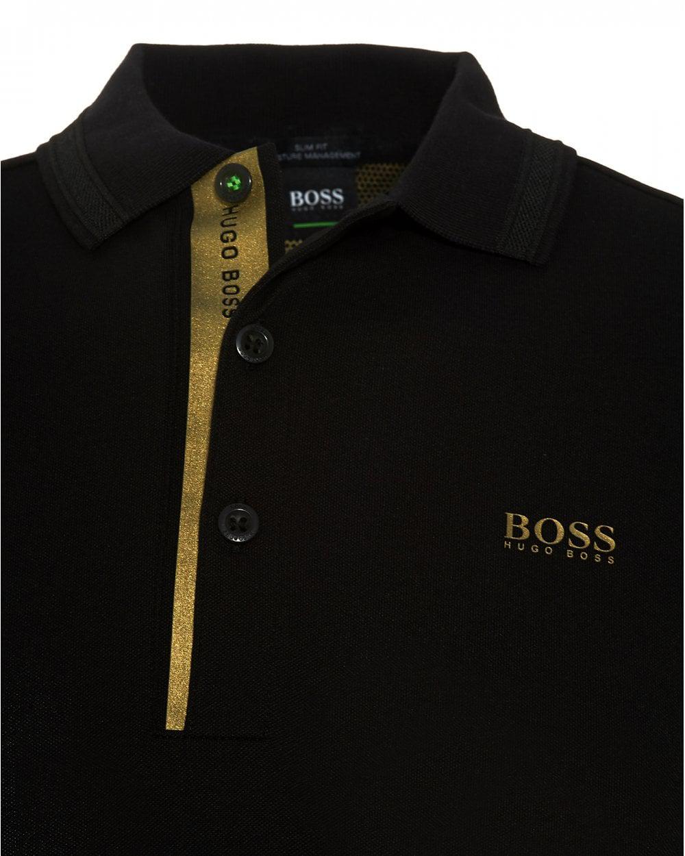 hugo boss t shirt black gold